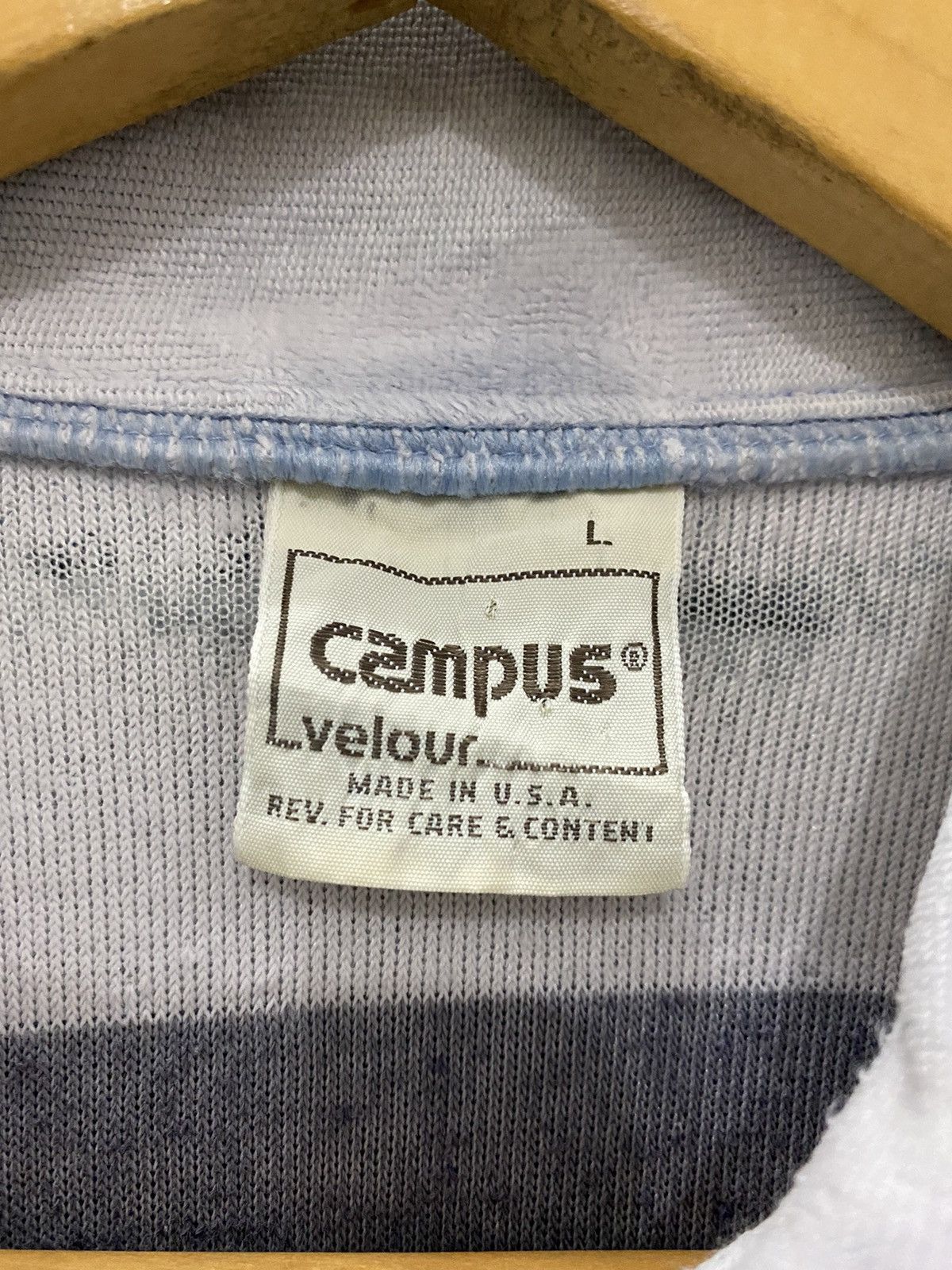 Vintage GK166 VINTAGE CAMPUS MADE USA COLLAR SWEATSHIRT Size US L / EU 52-54 / 3 - 5 Thumbnail