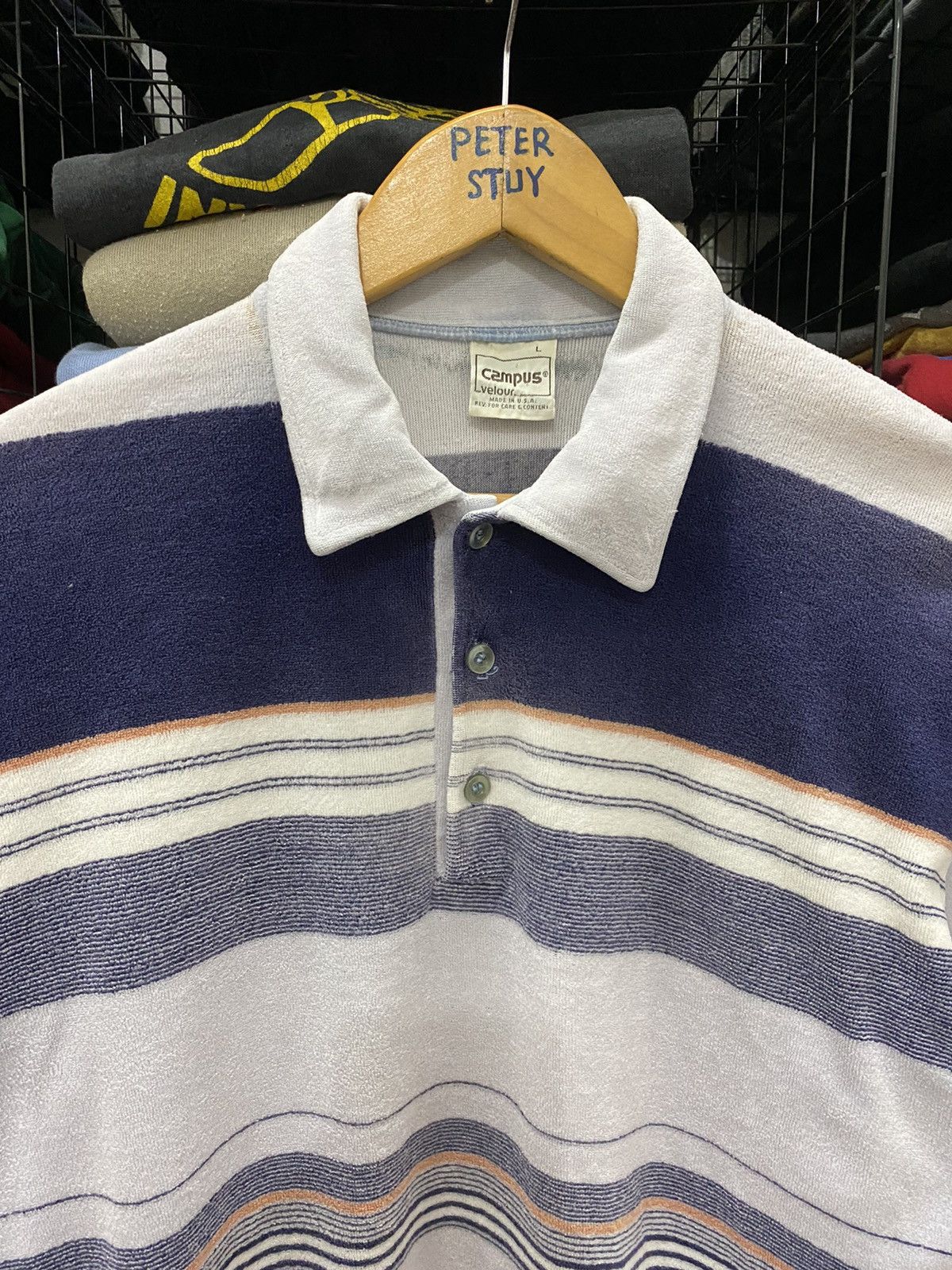 Vintage GK166 VINTAGE CAMPUS MADE USA COLLAR SWEATSHIRT Size US L / EU 52-54 / 3 - 3 Thumbnail