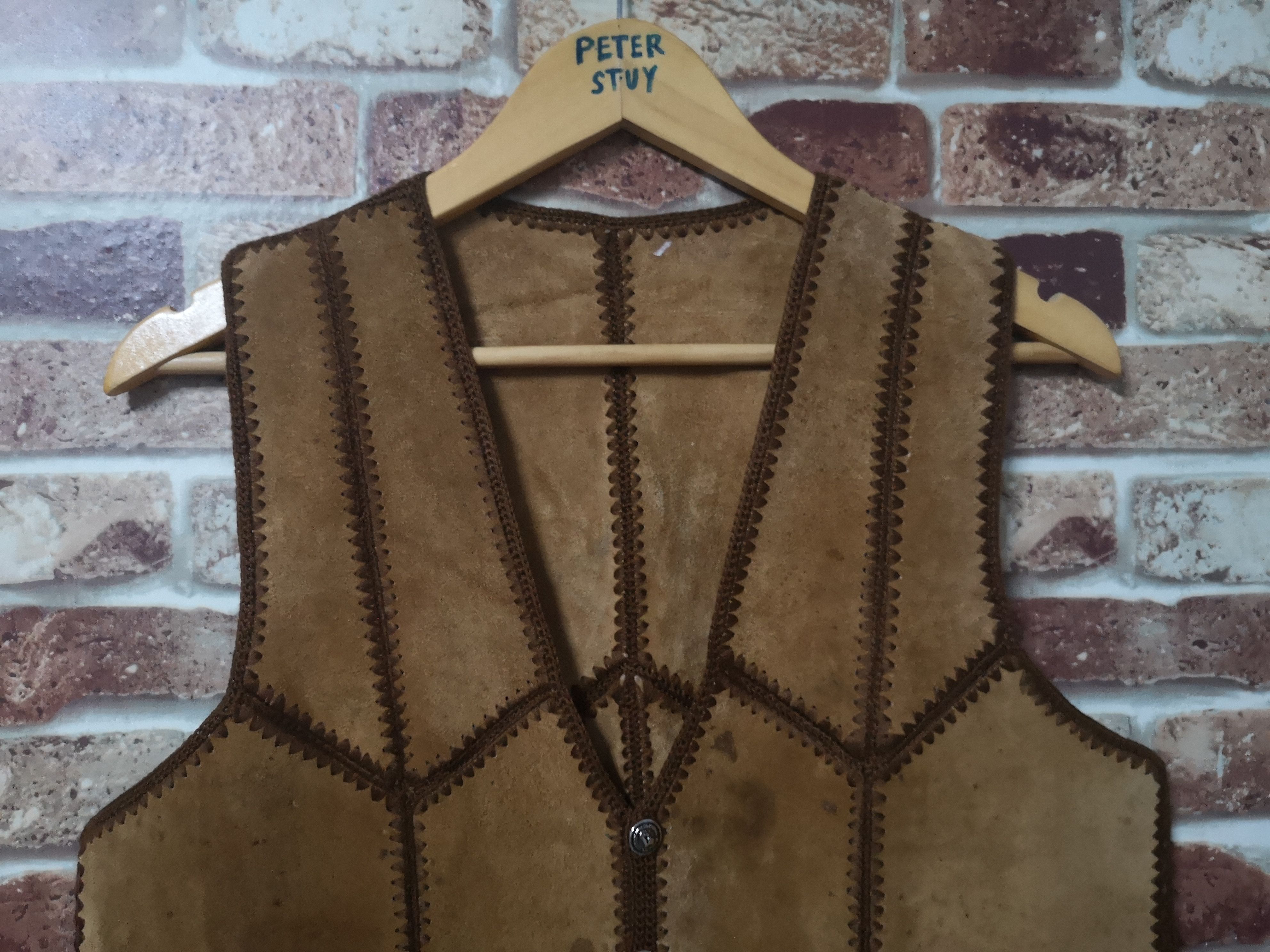 Japanese Brand × Leather VEST LEATHER NICE DESIGN Size US M / EU 48-50 / 2 - 3 Thumbnail