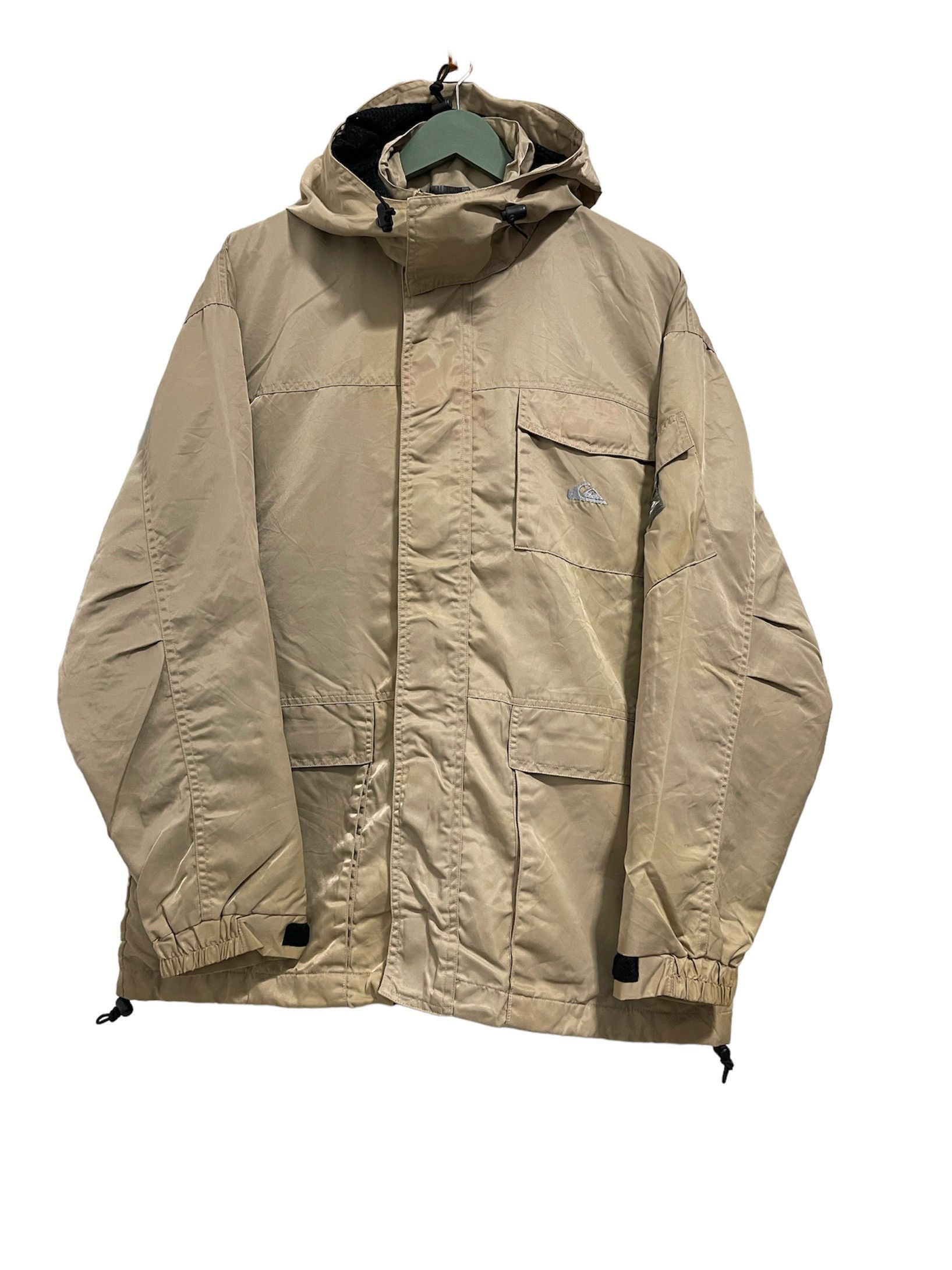 Quiksilver × Vintage Quiksilver Mini Logo Zip Up With Hoodie Jacket Distressed Size US L / EU 52-54 / 3 - 1 Thumbnail