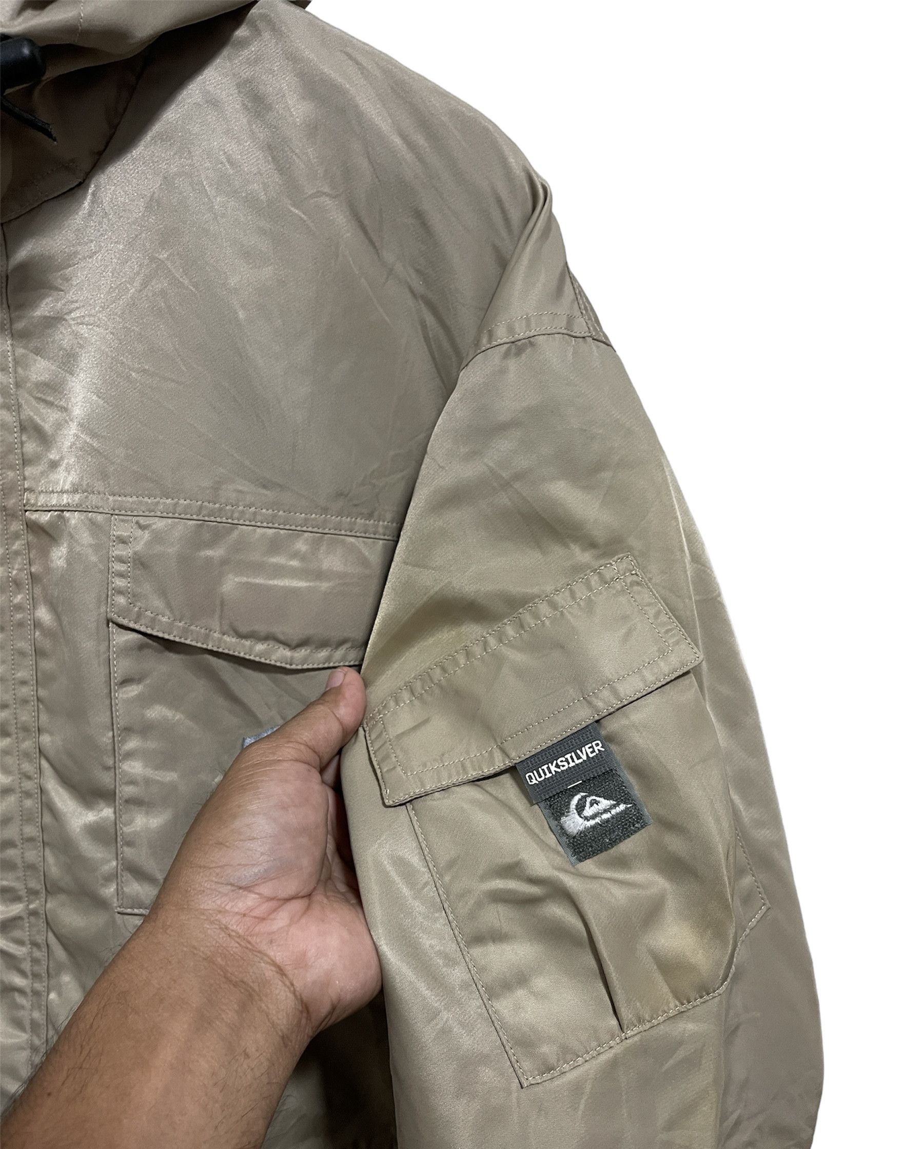 Quiksilver × Vintage Quiksilver Mini Logo Zip Up With Hoodie Jacket Distressed Size US L / EU 52-54 / 3 - 5 Thumbnail