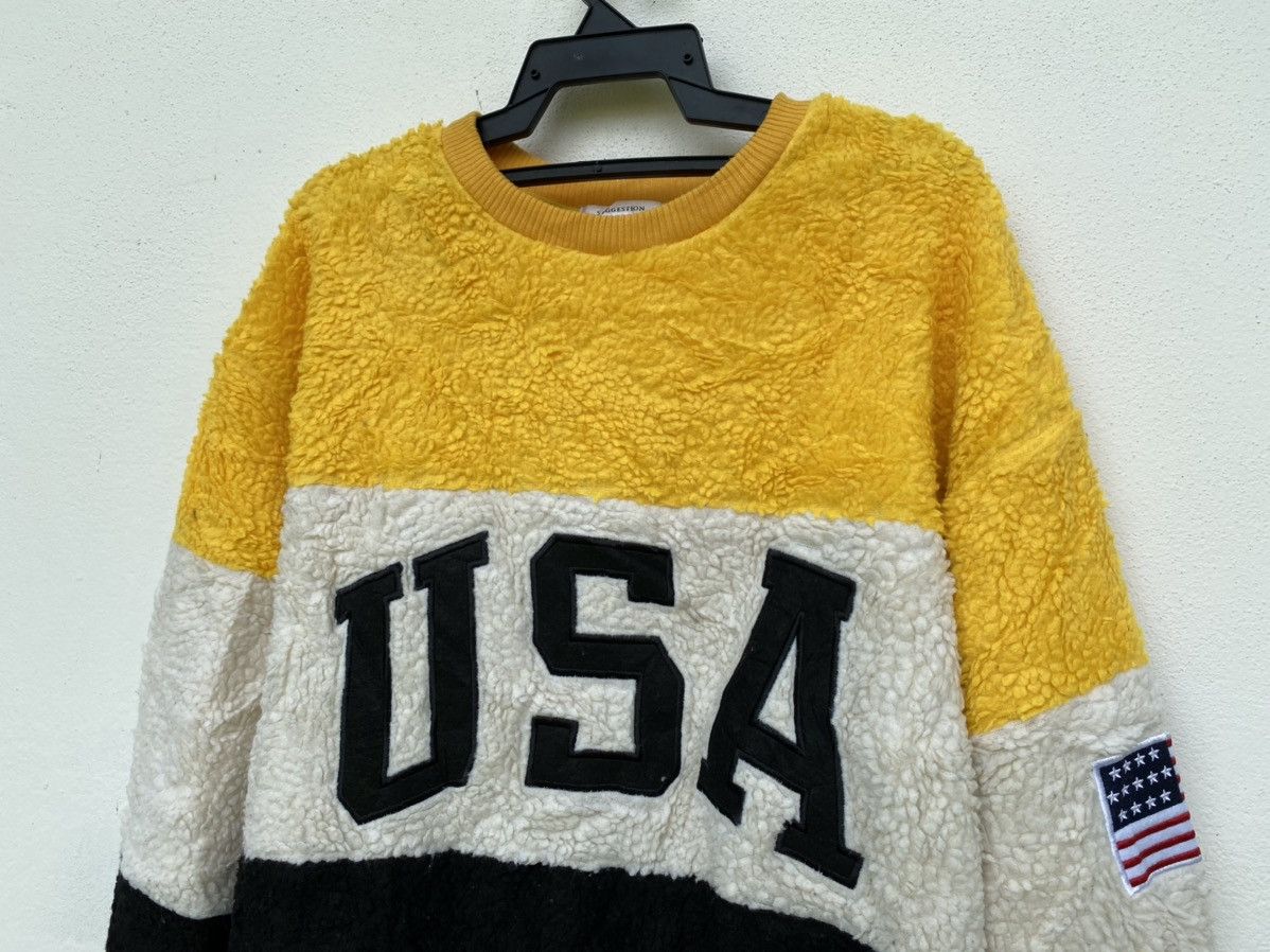 Japanese Brand USA Logo Sherpa Sweatshirt by Suggestions Size US L / EU 52-54 / 3 - 2 Thumbnail