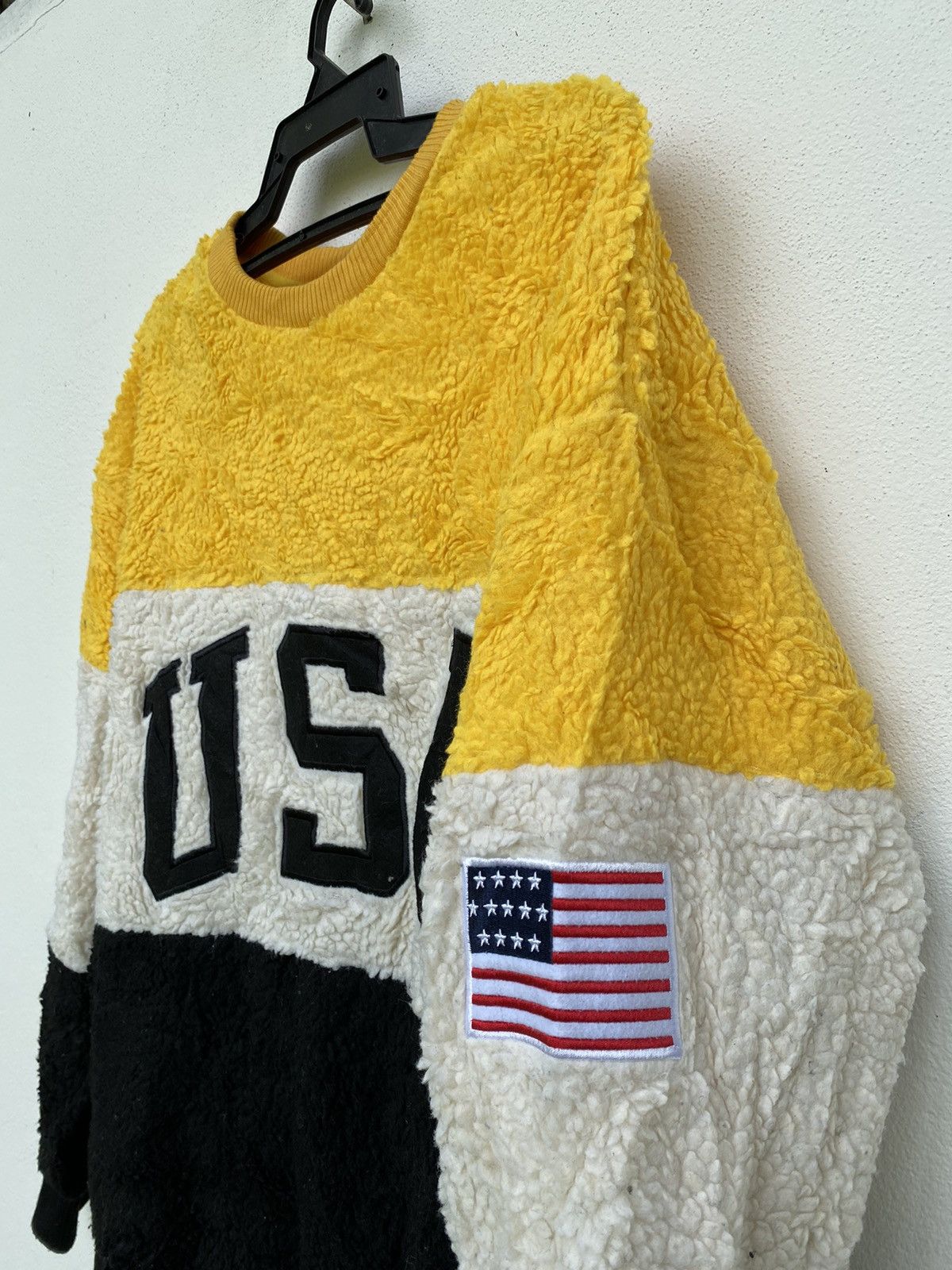 Japanese Brand USA Logo Sherpa Sweatshirt by Suggestions Size US L / EU 52-54 / 3 - 3 Thumbnail