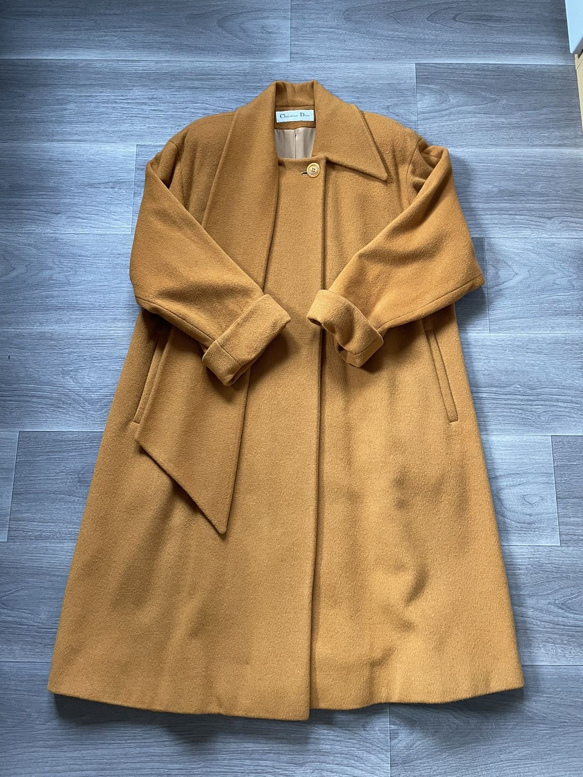 Christian Dior Monsieur Christian Dior vintage wool coat Size L / US 10 / IT 46 - 1 Thumbnail