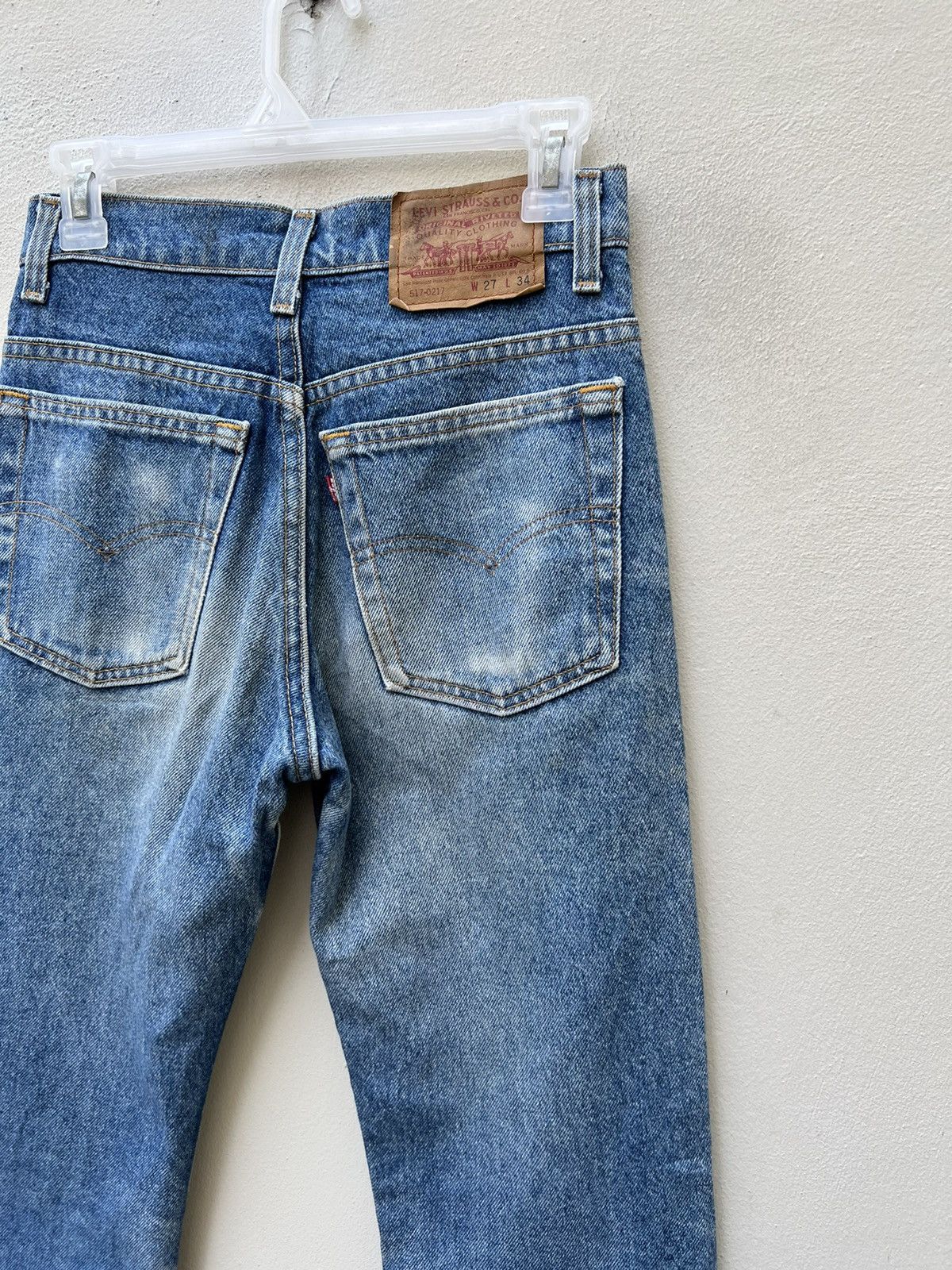 Levi's × Vintage Vintage 1994 Levi’s 517 Fade Denim Flare Jeans R1 Size US 27 - 13 Thumbnail