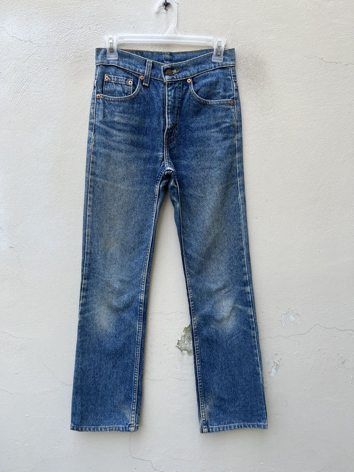 Levi's × Vintage Vintage 1994 Levi’s 517 Fade Denim Flare Jeans R1 Size US 27 - 3 Thumbnail