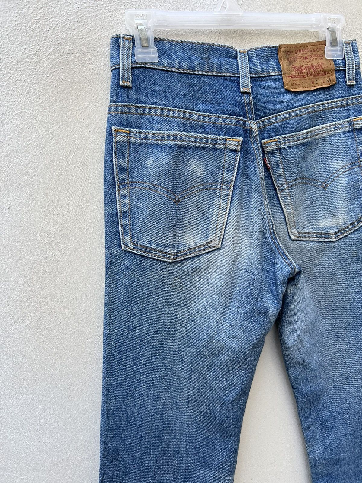 Levi's × Vintage Vintage 1994 Levi’s 517 Fade Denim Flare Jeans R1 Size US 27 - 11 Thumbnail