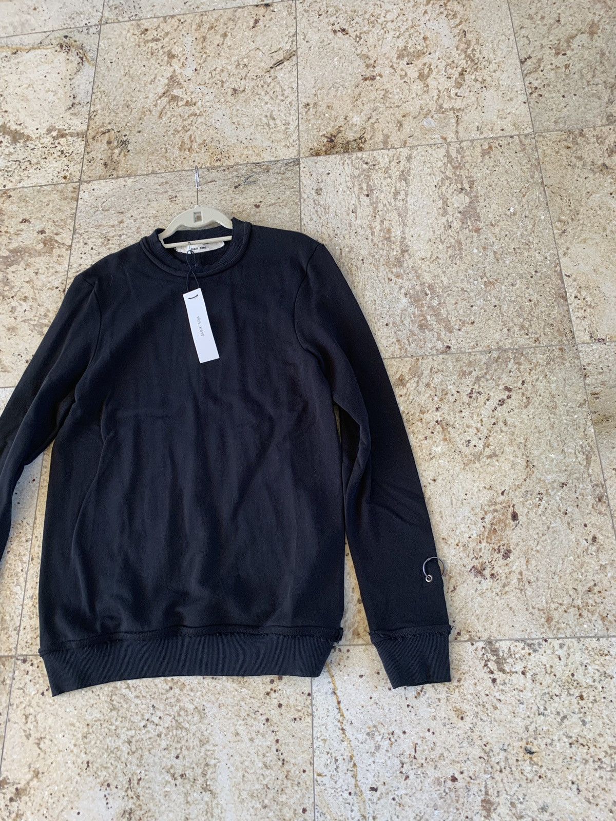 Damir Doma Coal Black “Wim” Sweater With Ring Detail Size US S / EU 44-46 / 1 - 9 Thumbnail