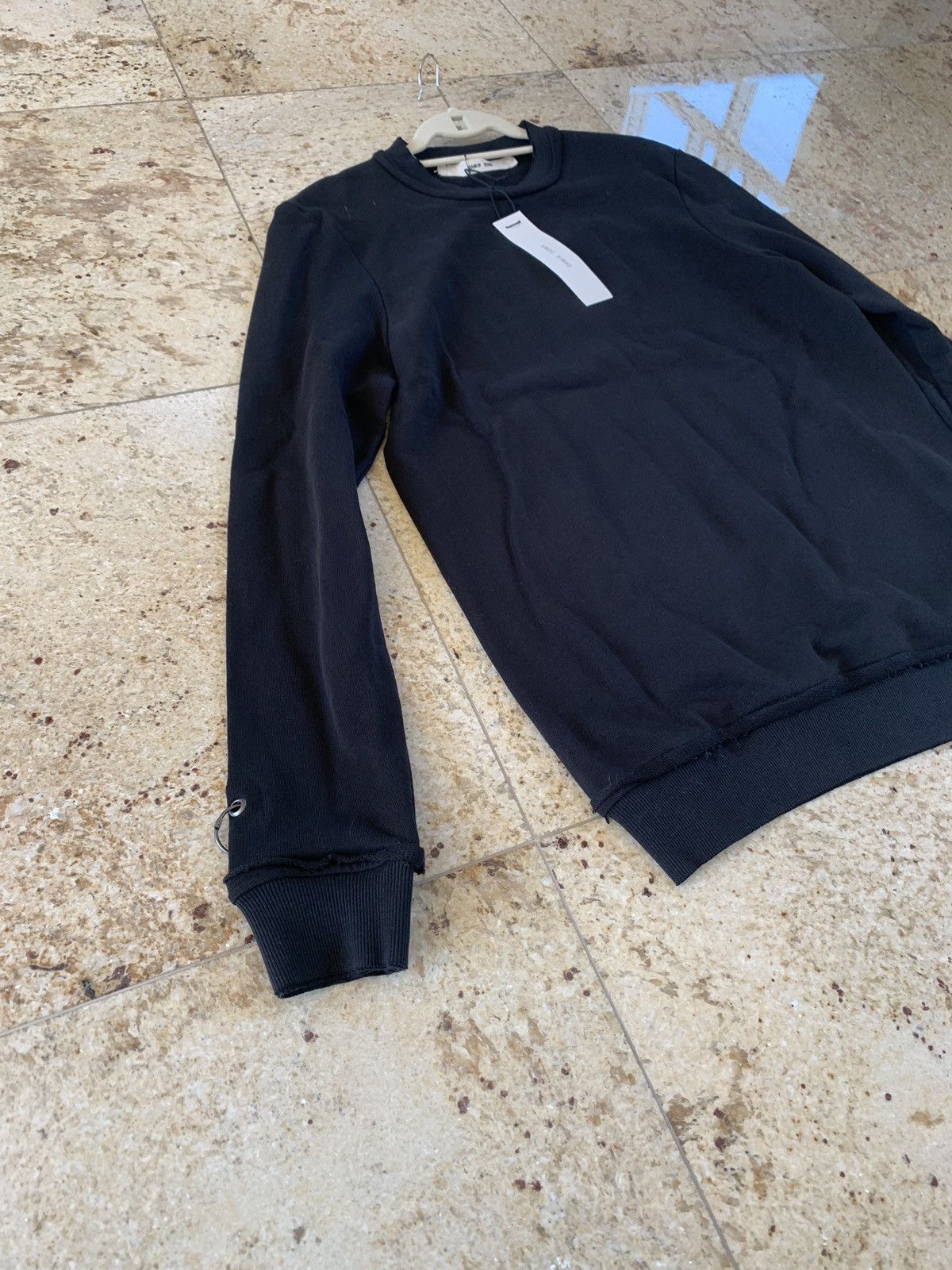 Damir Doma Coal Black “Wim” Sweater With Ring Detail Size US S / EU 44-46 / 1 - 8 Thumbnail