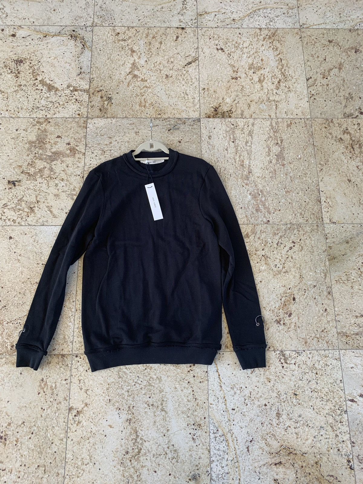 Damir Doma Coal Black “Wim” Sweater With Ring Detail Size US S / EU 44-46 / 1 - 2 Thumbnail