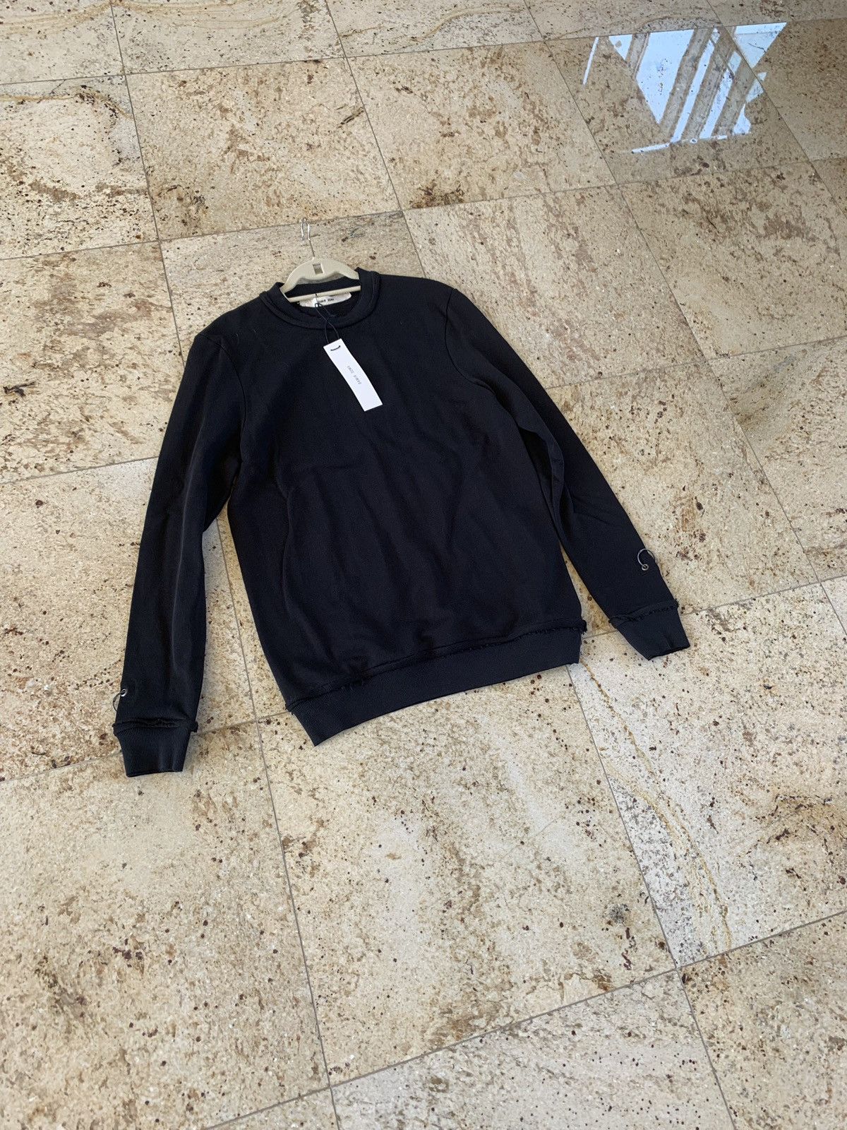 Damir Doma Coal Black “Wim” Sweater With Ring Detail Size US S / EU 44-46 / 1 - 4 Thumbnail