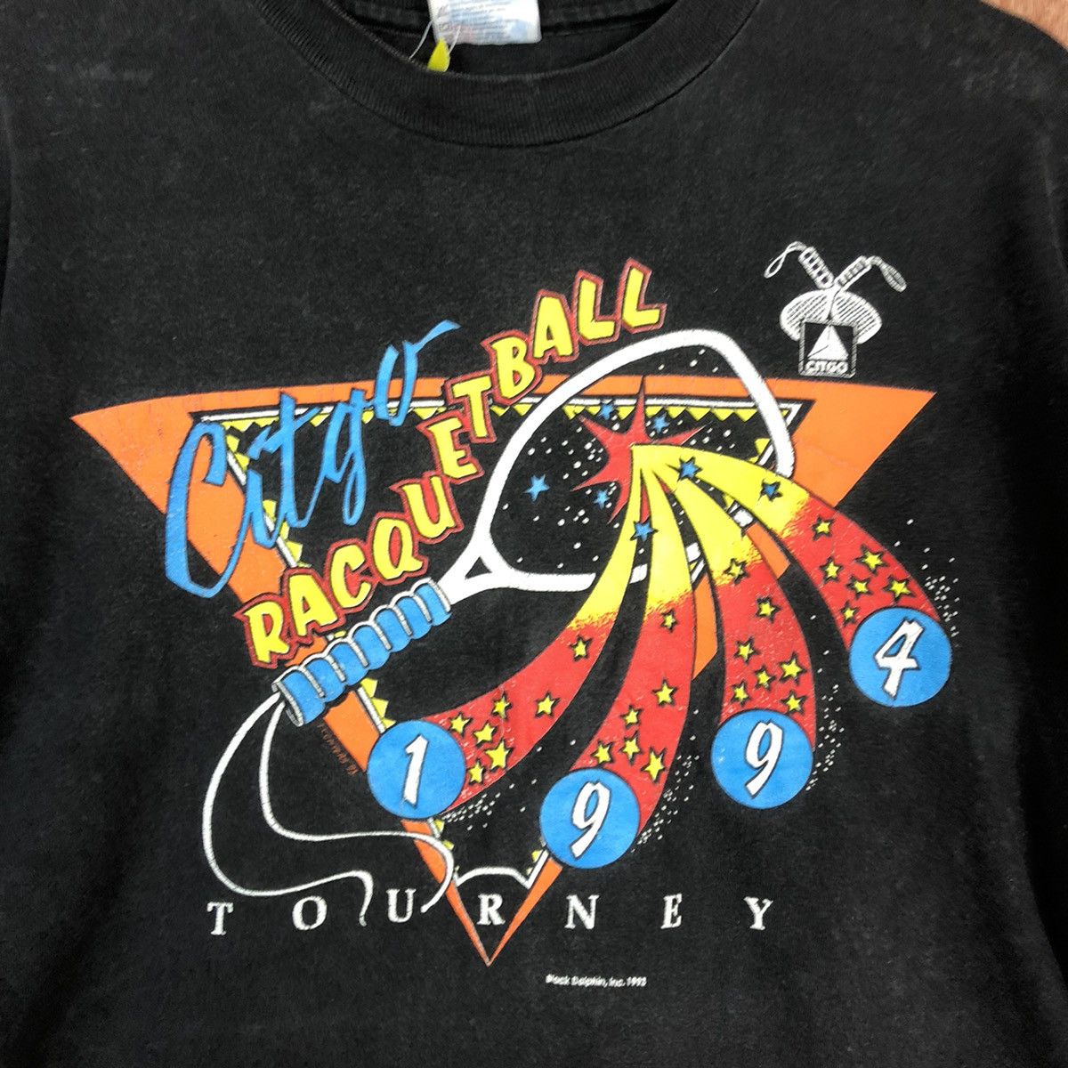 Vintage DLL Citgo Racquetball 1994 vintage Black Tshirt #1718 Size US L / EU 52-54 / 3 - 8 Thumbnail