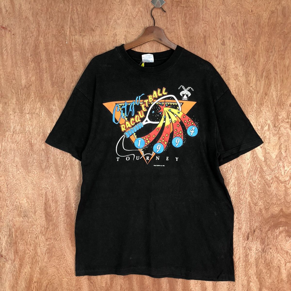 Vintage DLL Citgo Racquetball 1994 vintage Black Tshirt #1718 Size US L / EU 52-54 / 3 - 1 Thumbnail
