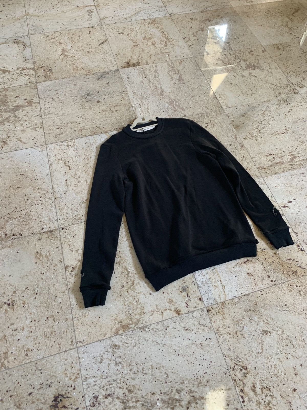 Damir Doma Wim Coal Black Ring Wrist Sweater Size US S / EU 44-46 / 1 - 5 Thumbnail