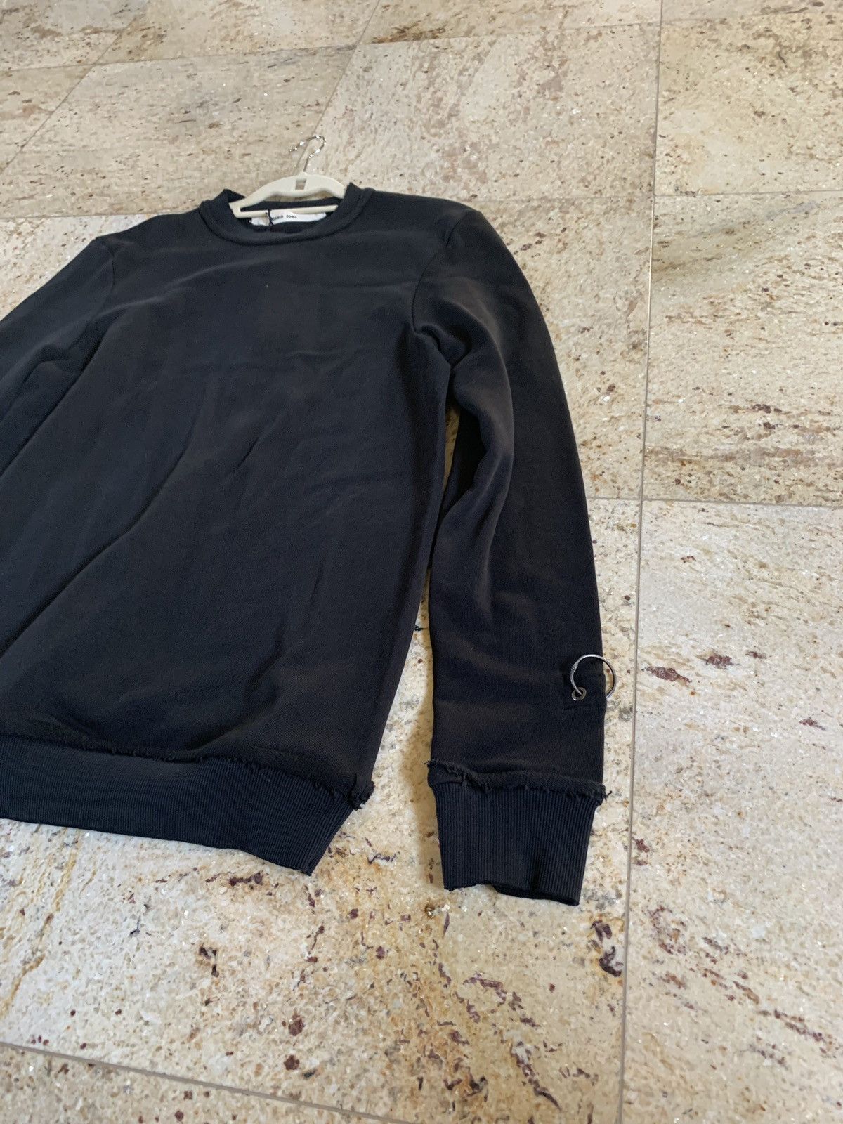 Damir Doma Wim Coal Black Ring Wrist Sweater Size US S / EU 44-46 / 1 - 4 Thumbnail