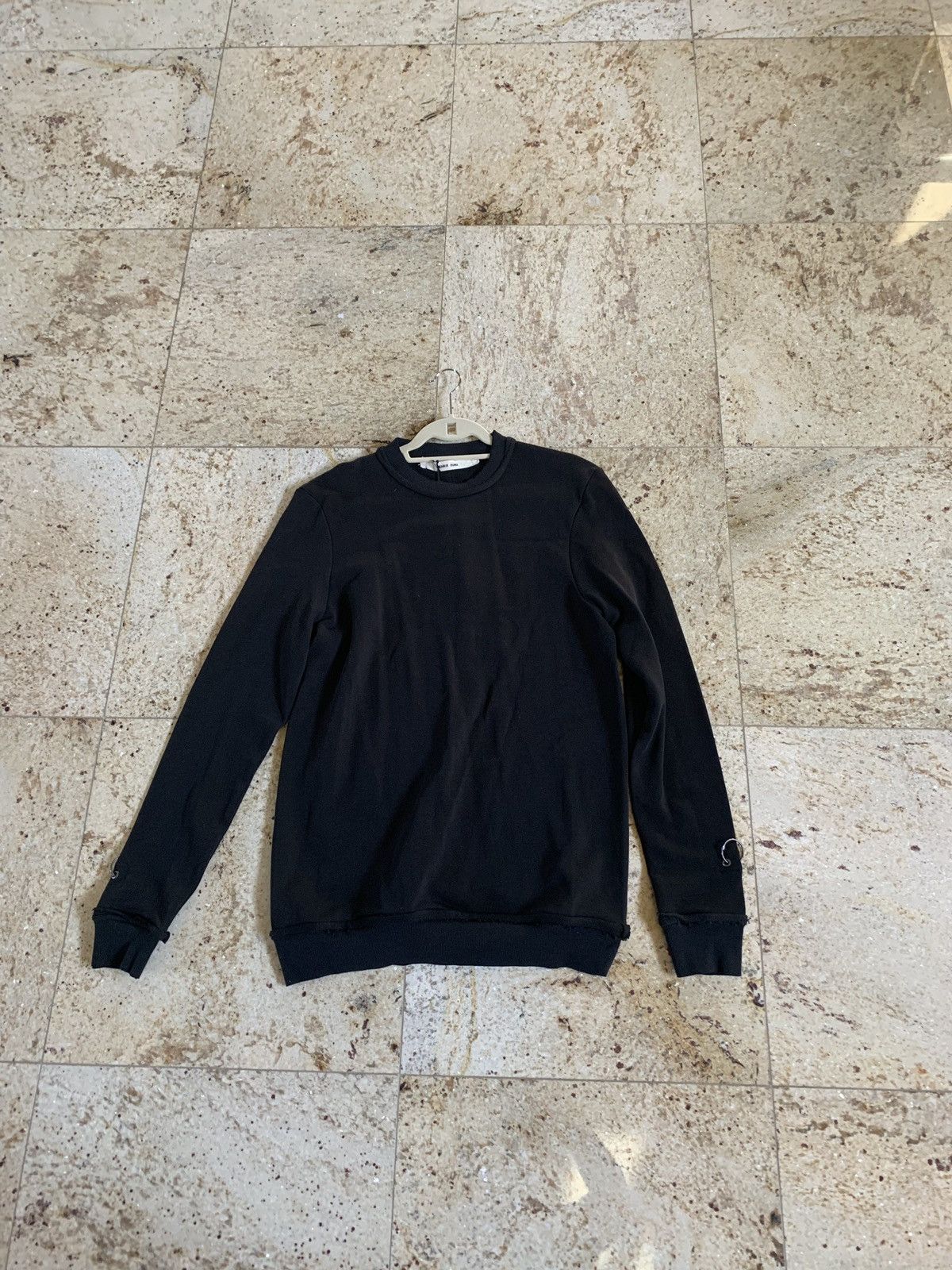 Damir Doma Wim Coal Black Ring Wrist Sweater Size US S / EU 44-46 / 1 - 1 Thumbnail