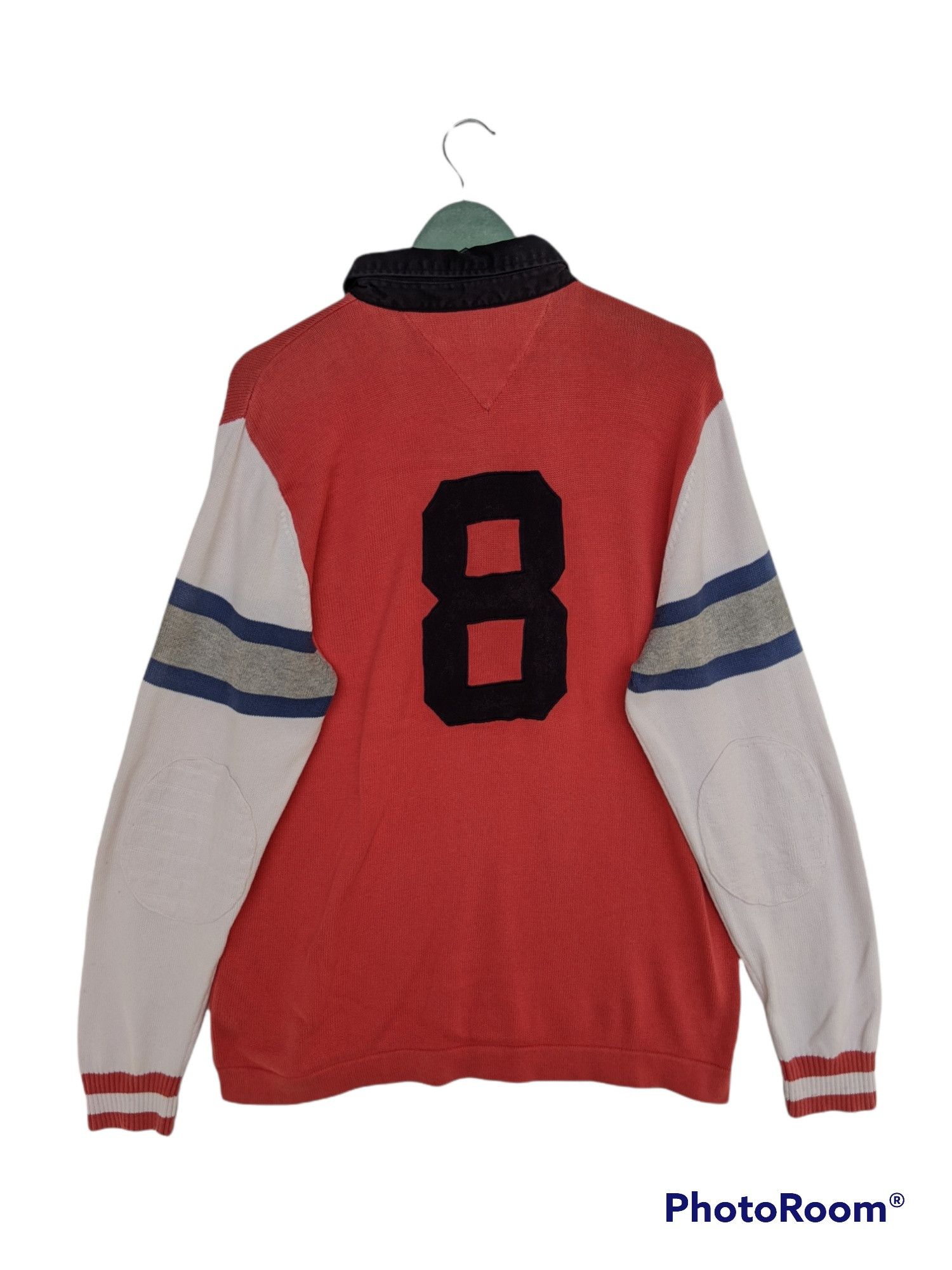 Other Vintage Tommy Hilfiger Rugby Jersey Sweatshirt Size US L / EU 52-54 / 3 - 2 Thumbnail