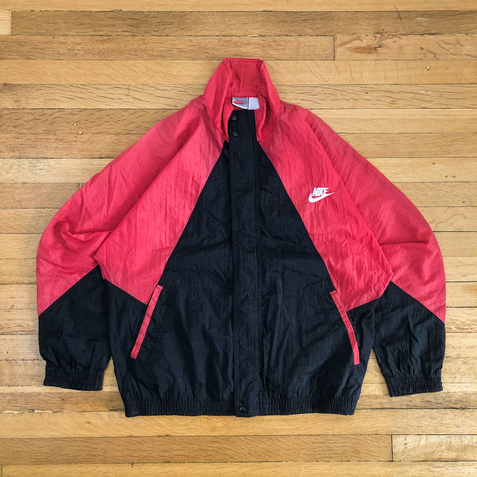 Nike × Vintage 90s Nike Boxy Faded Windbreaker Light Jacket Size US M / EU 48-50 / 2 - 2 Thumbnail