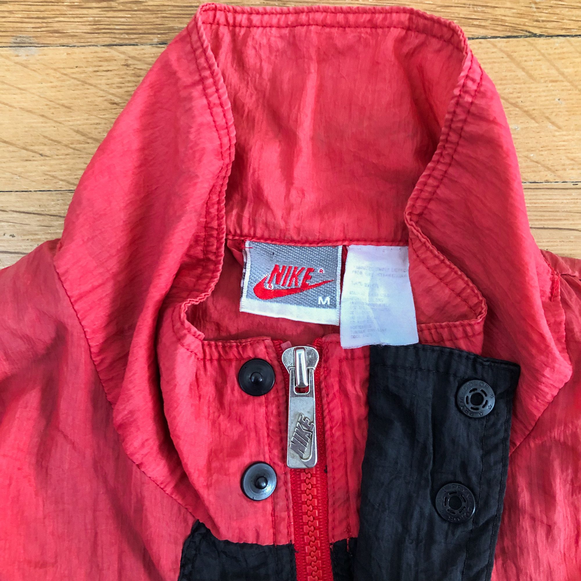 Nike × Vintage 90s Nike Boxy Faded Windbreaker Light Jacket Size US M / EU 48-50 / 2 - 3 Thumbnail