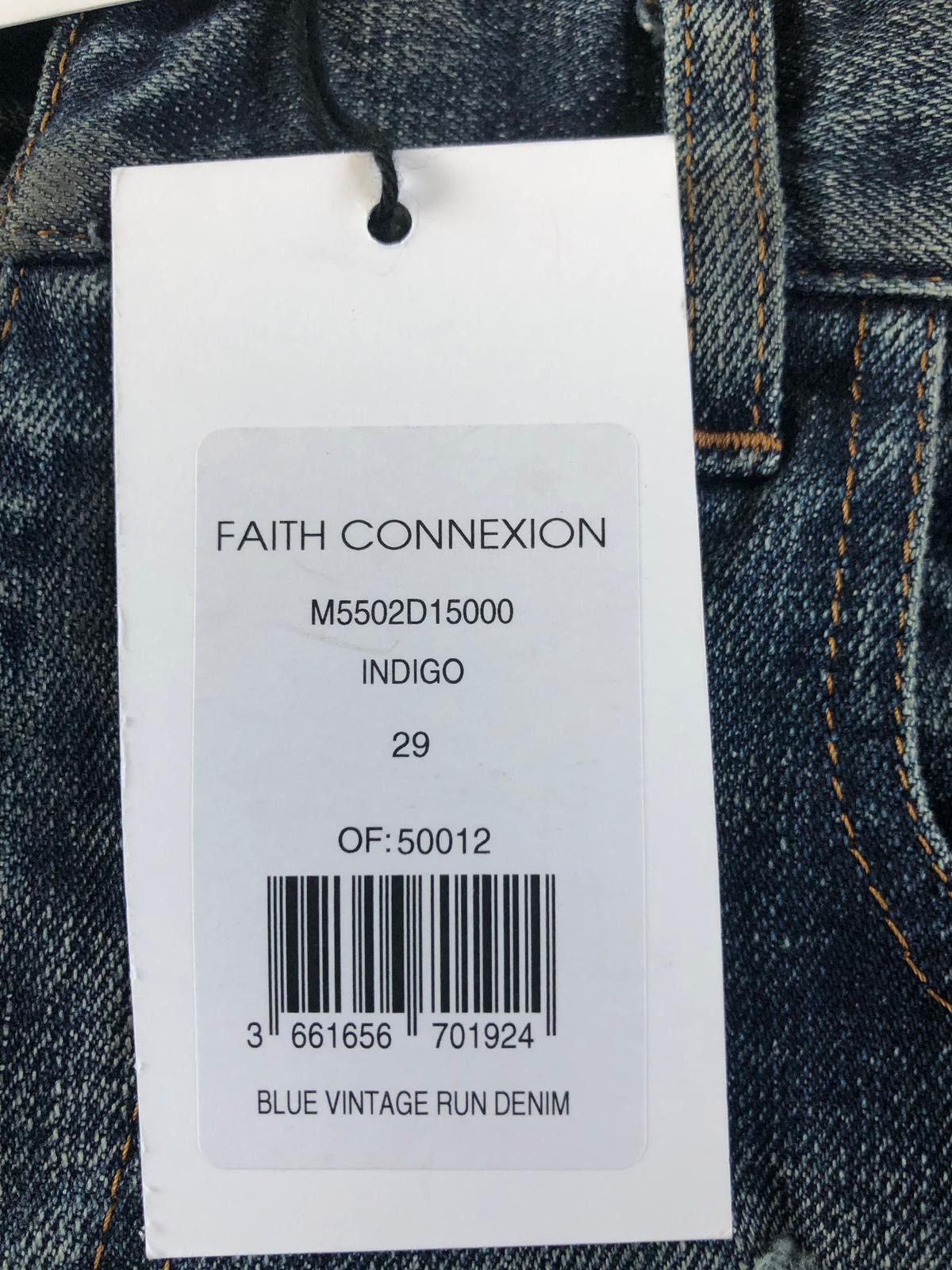 Faith Connexion Blue Vintage Run Denim Size US 29 - 4 Thumbnail