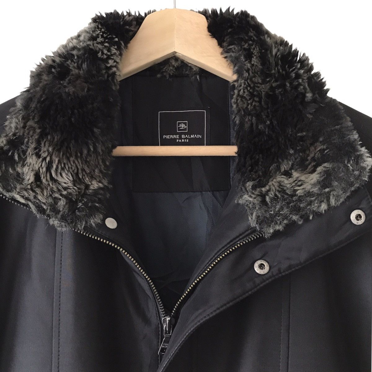 Designer Authentic Vintage Pierre Balmain Paris Fur Collar Jacket L Size US L / EU 52-54 / 3 - 4 Thumbnail