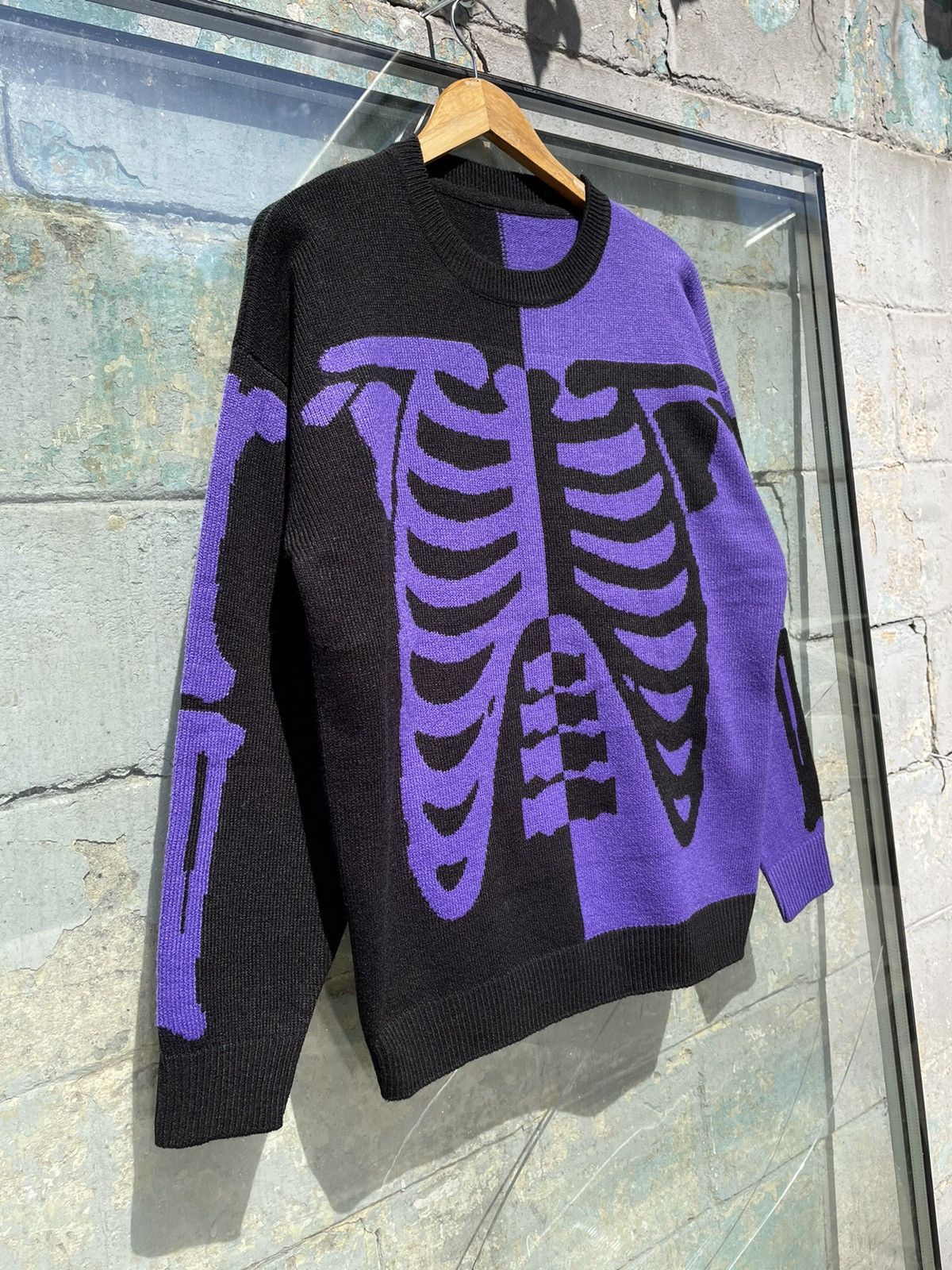 Vintage Rare Vintage Kapital Style 00s Skeleton Print Sweater Size M Size US XL / EU 56 / 4 - 1 Thumbnail