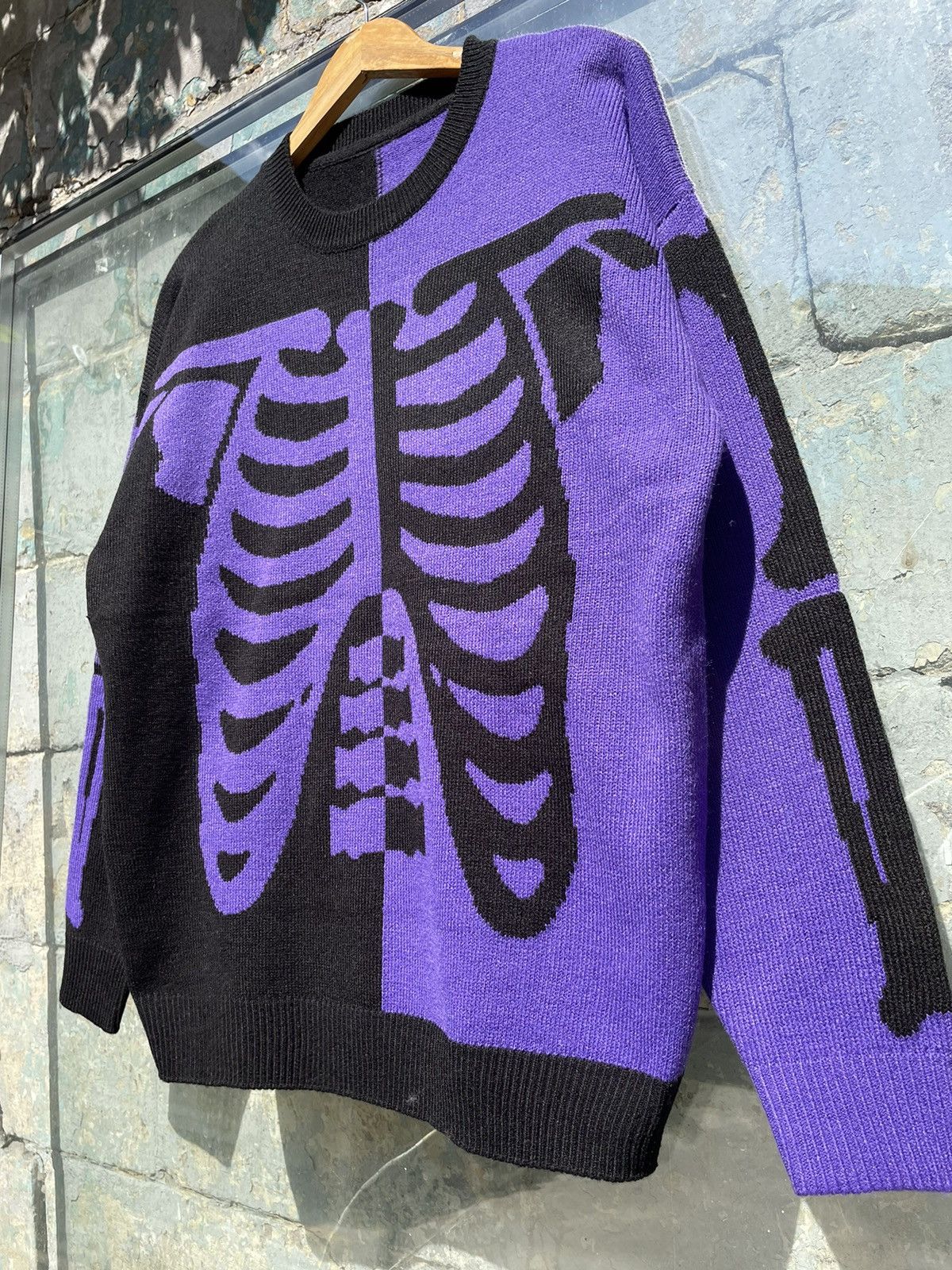 Vintage Rare Vintage Kapital Style 00s Skeleton Print Sweater Size M Size US XL / EU 56 / 4 - 4 Thumbnail