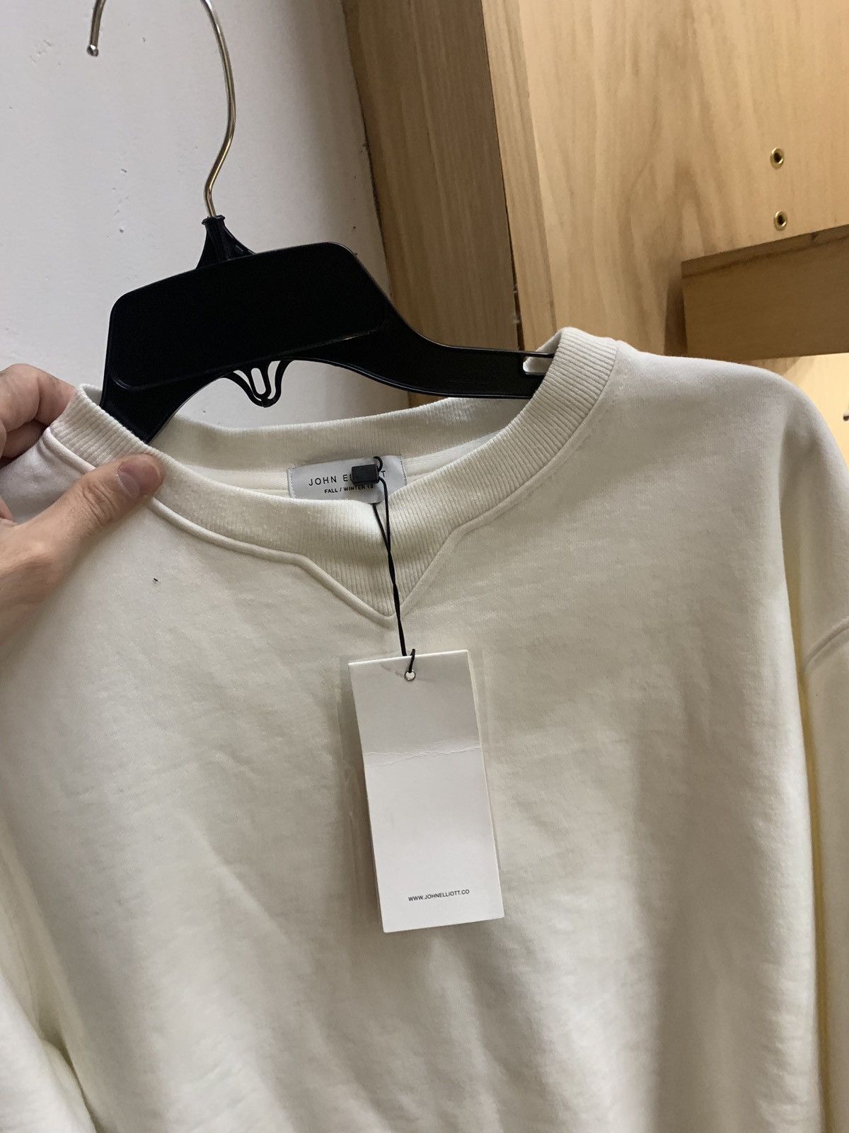 John Elliott Replica Crewneck Sweater in White Size US XS / EU 42 / 0 - 7 Thumbnail