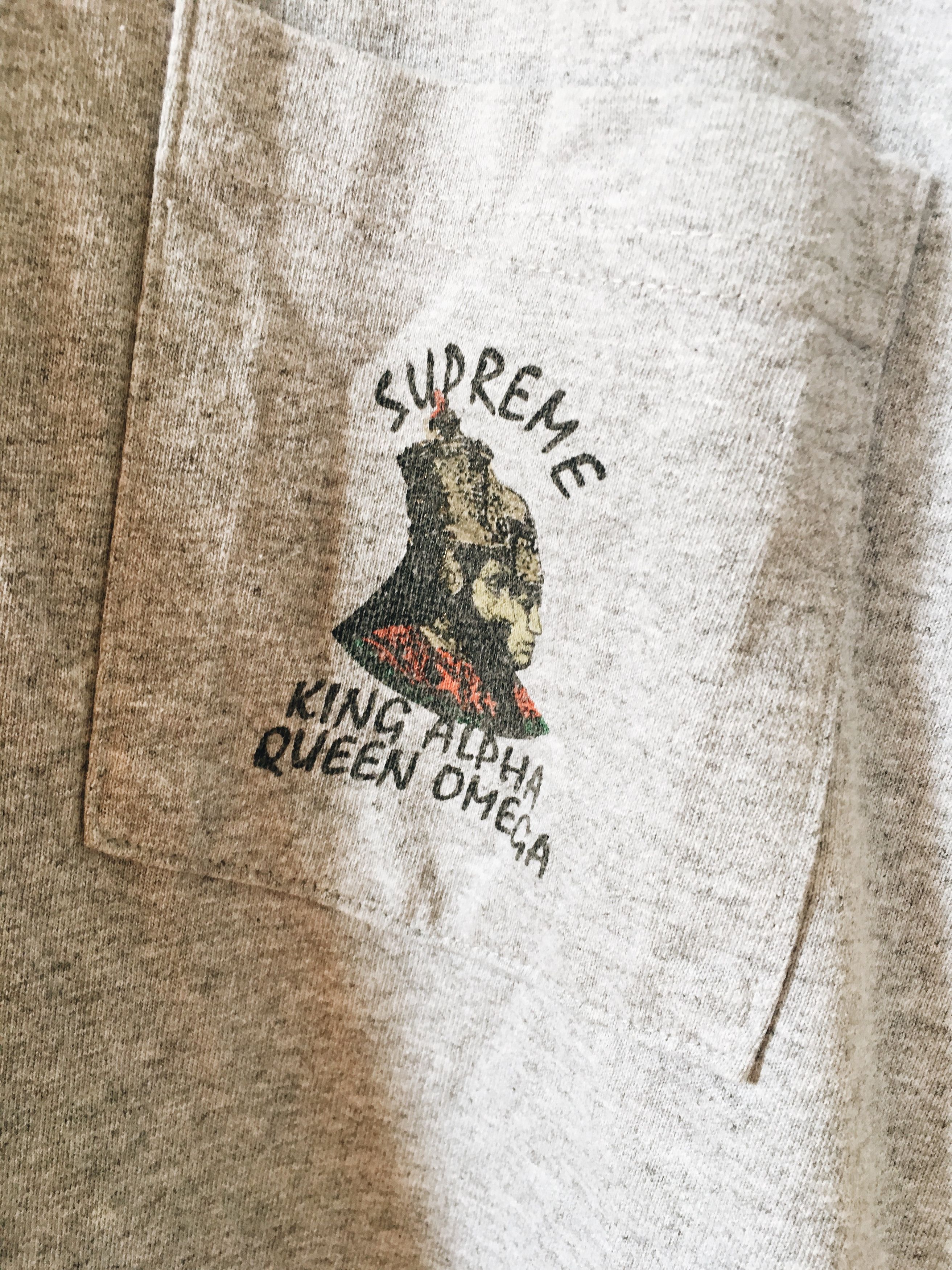 Supreme Supreme King Alpha Queen Omega Tshirt Grey Size US L / EU 52-54 / 3 - 3 Thumbnail