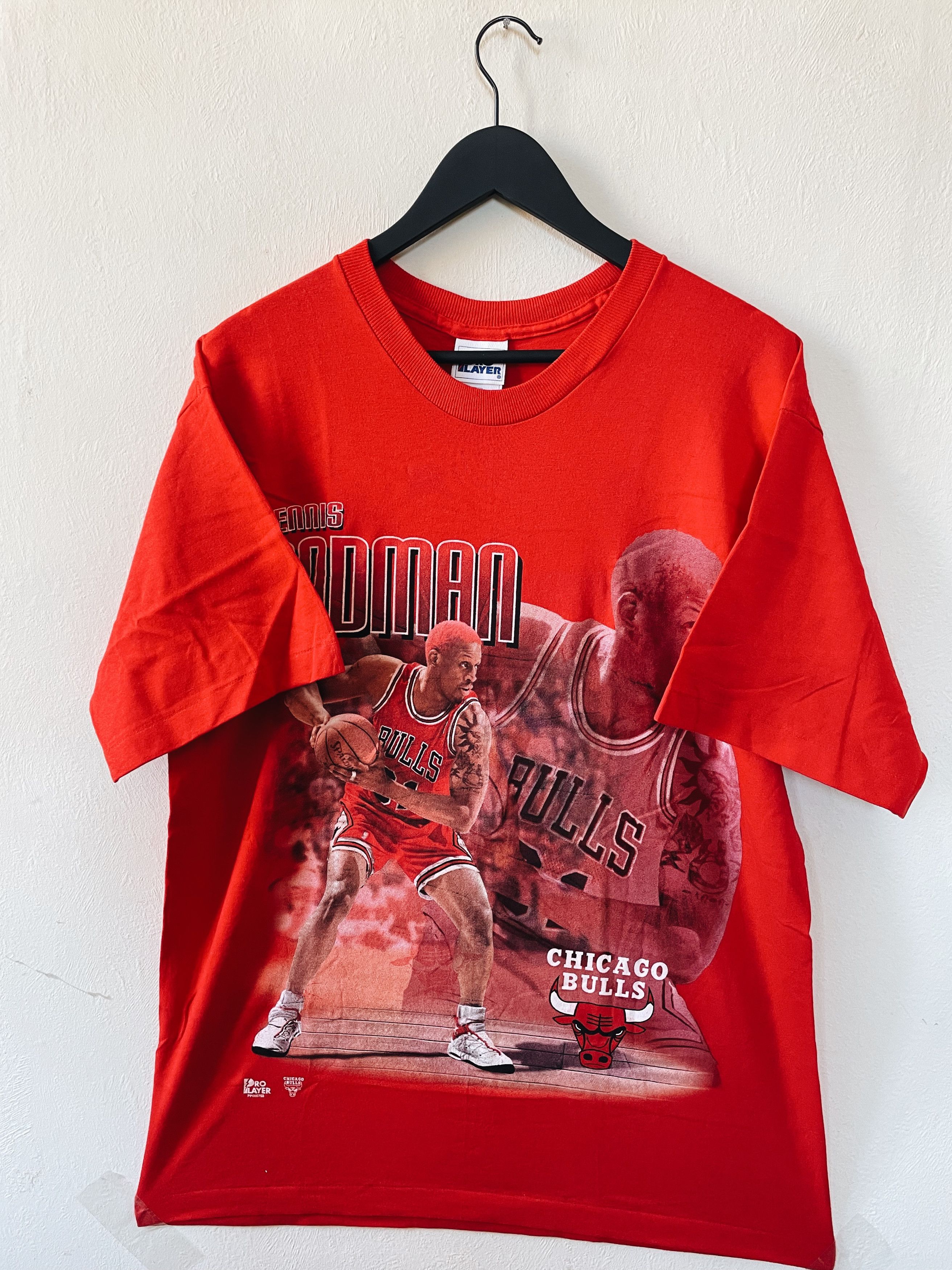 Vintage 90s NBA Pro Player Dennis Rodman Chicago Bulls Tee