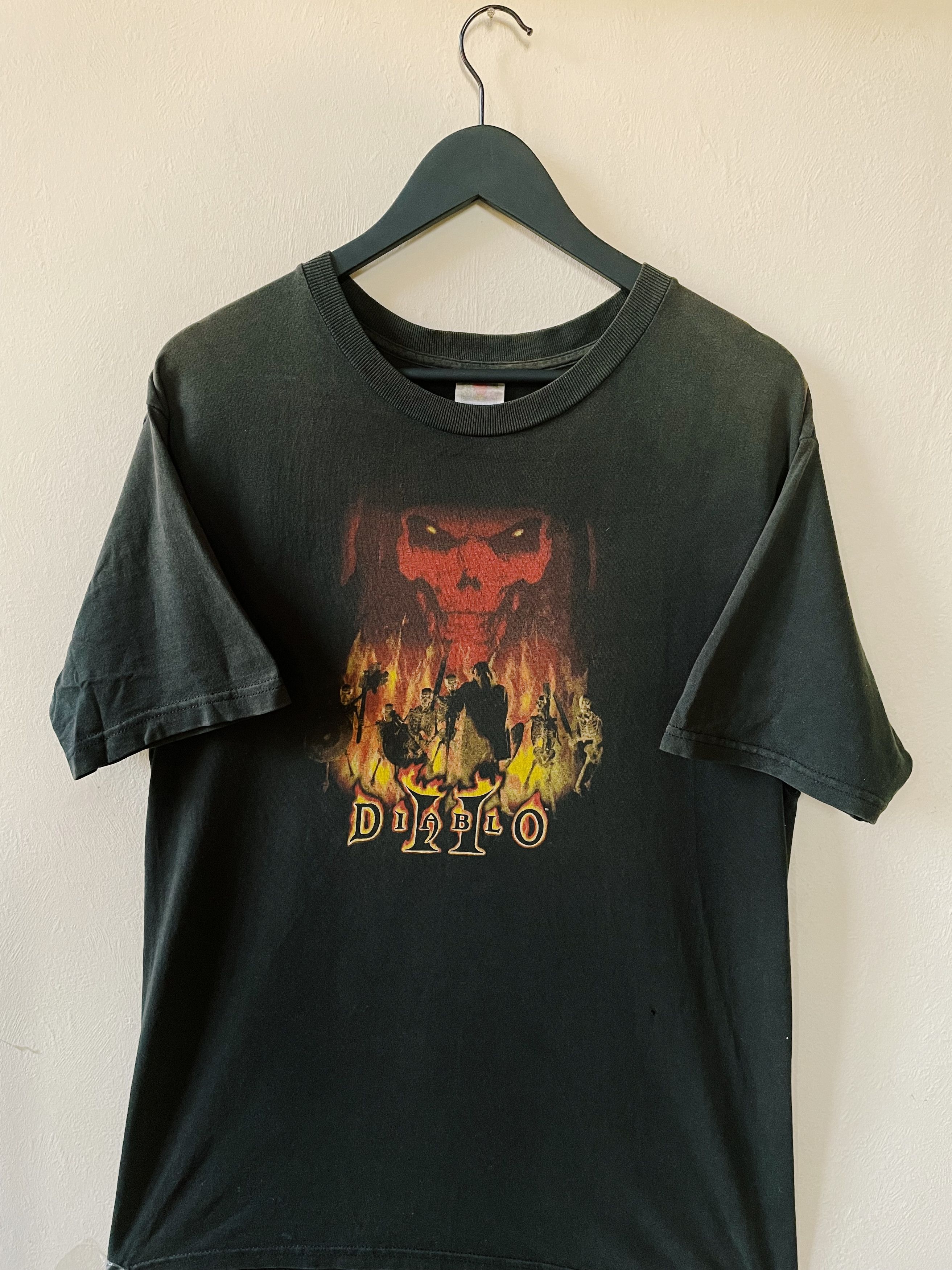 image of Vintage 2000 Blizzard Diablo Ii Promo T-Shirt Black, Men's (Size Large)