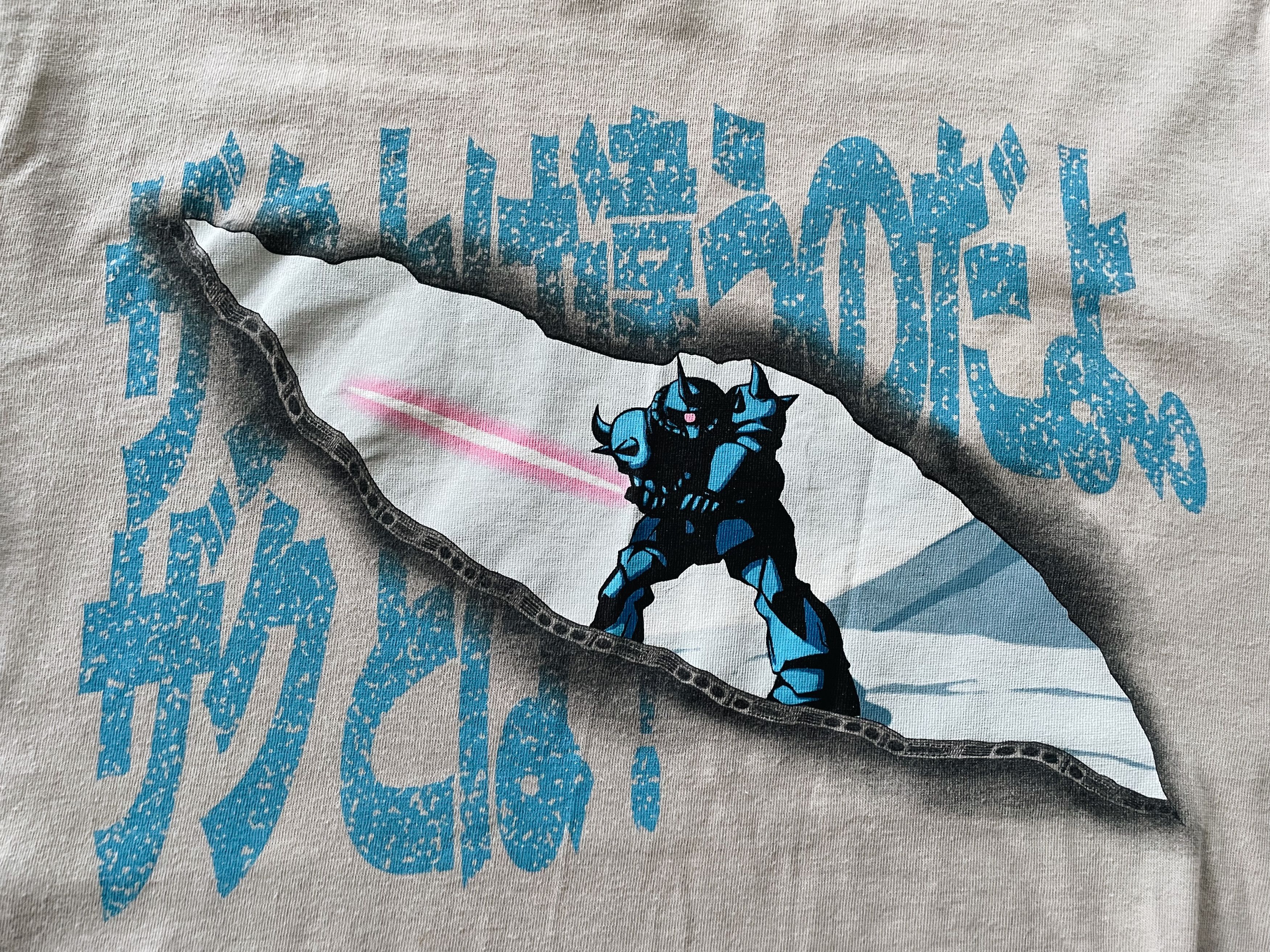 Anime × Cartoon Network × Vintage Vintage 00s Gundam X COSPA Licensed T-shirt Beige Size US M / EU 48-50 / 2 - 3 Thumbnail