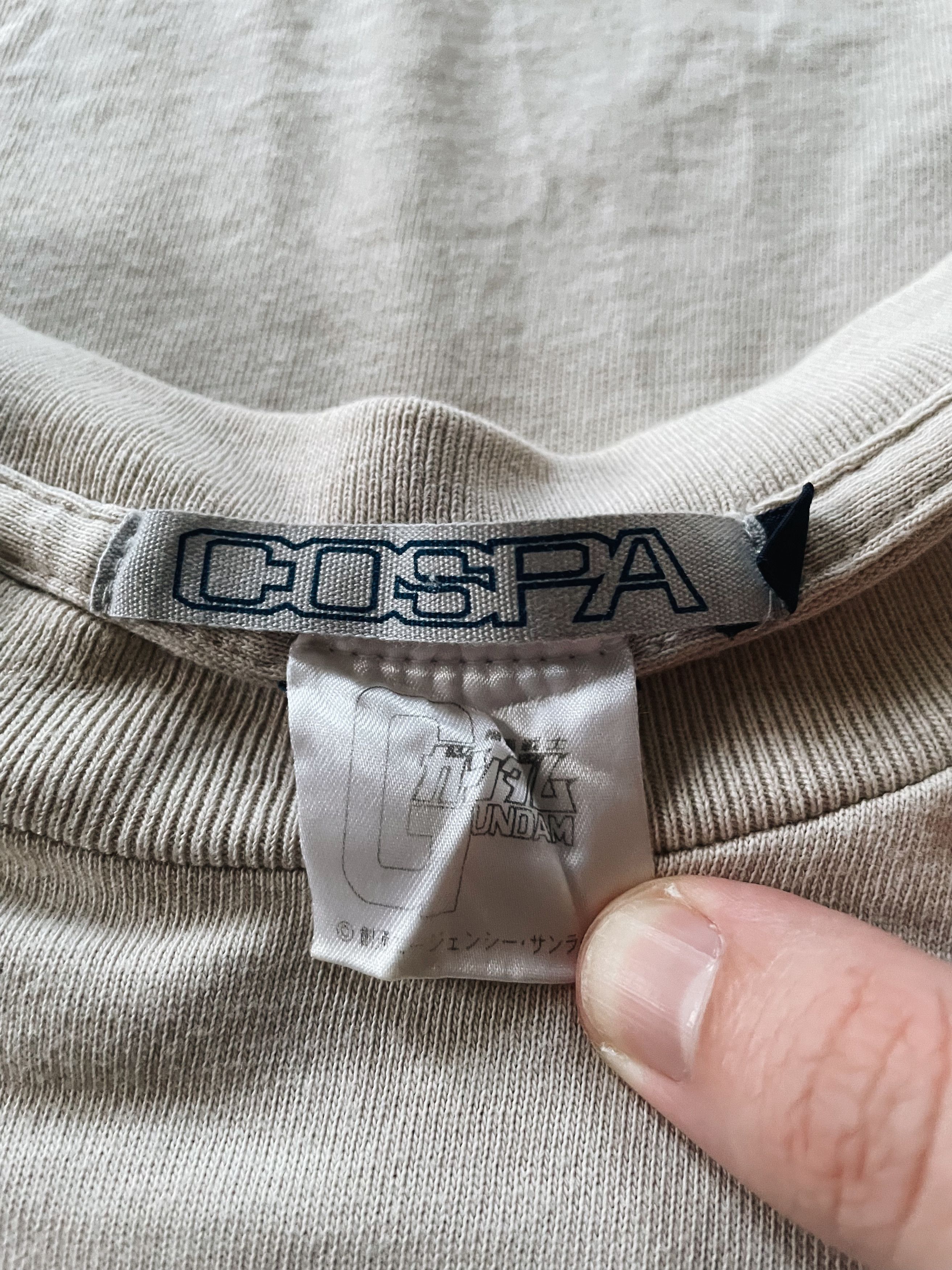 Anime × Cartoon Network × Vintage Vintage 00s Gundam X COSPA Licensed T-shirt Beige Size US M / EU 48-50 / 2 - 4 Thumbnail
