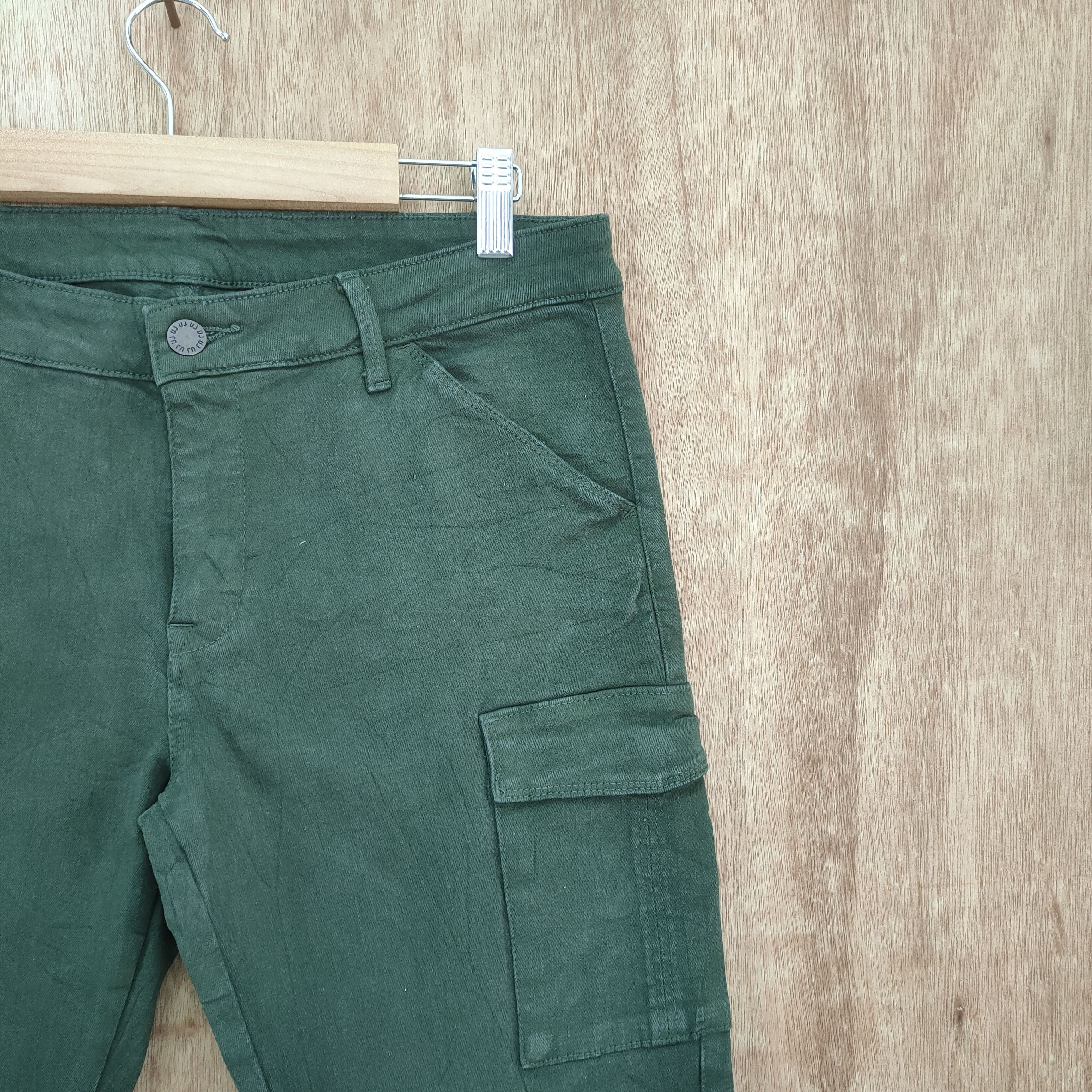 Japanese Brand × Vintage JAPANESE BRAND GREEN SKINNY CARGO PANTS Size US 29 - 5 Thumbnail