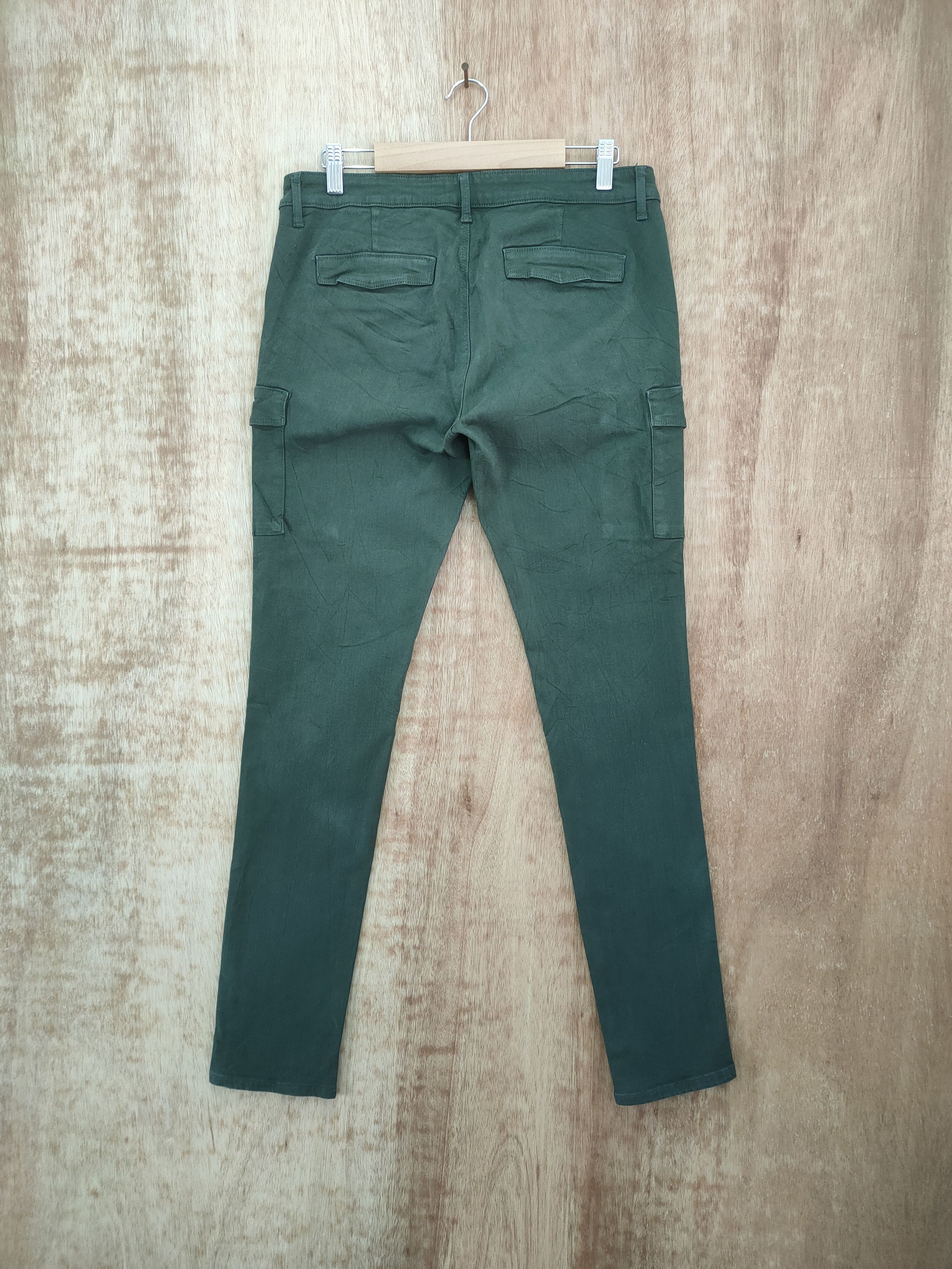 Japanese Brand × Vintage JAPANESE BRAND GREEN SKINNY CARGO PANTS Size US 29 - 9 Thumbnail