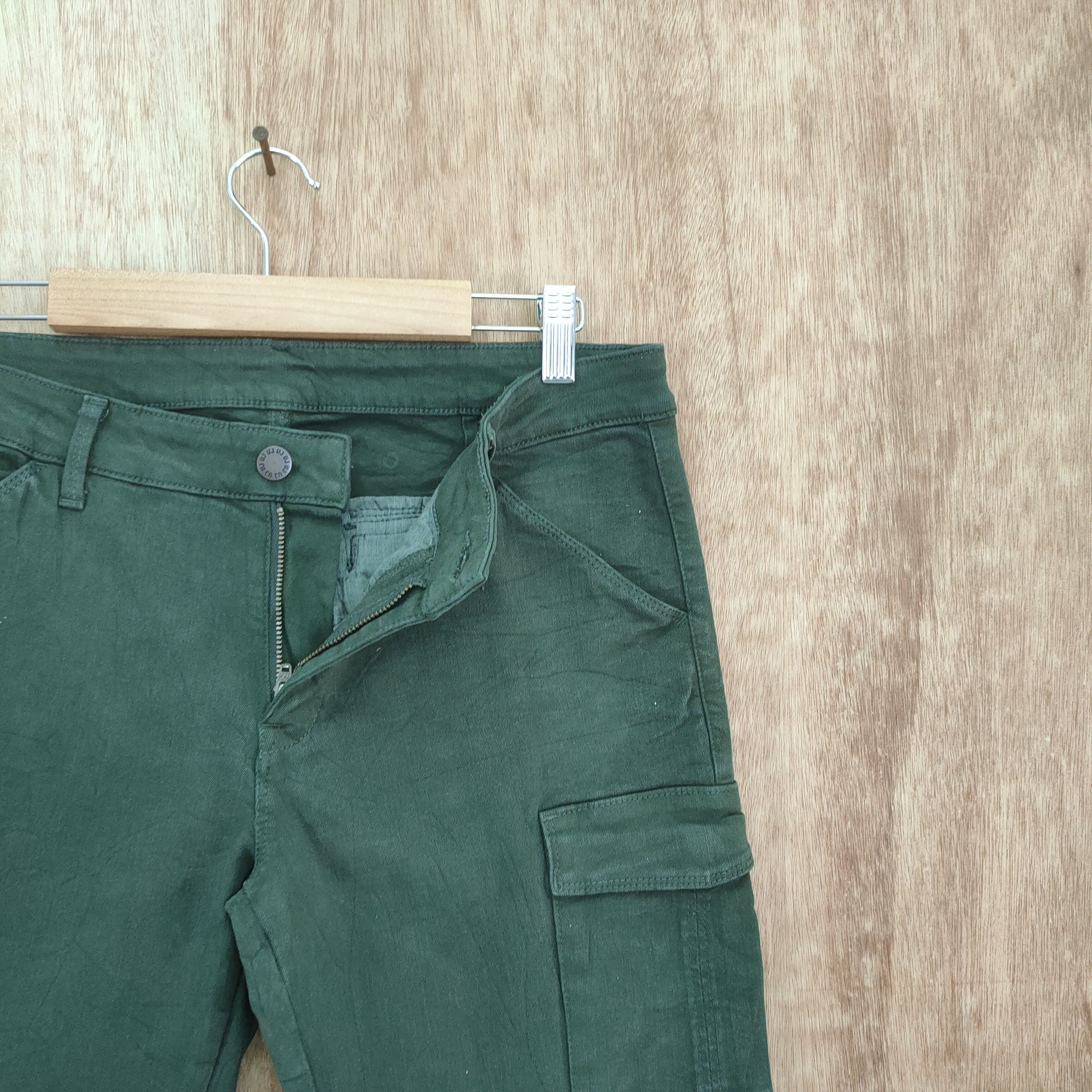 Japanese Brand × Vintage JAPANESE BRAND GREEN SKINNY CARGO PANTS Size US 29 - 8 Thumbnail