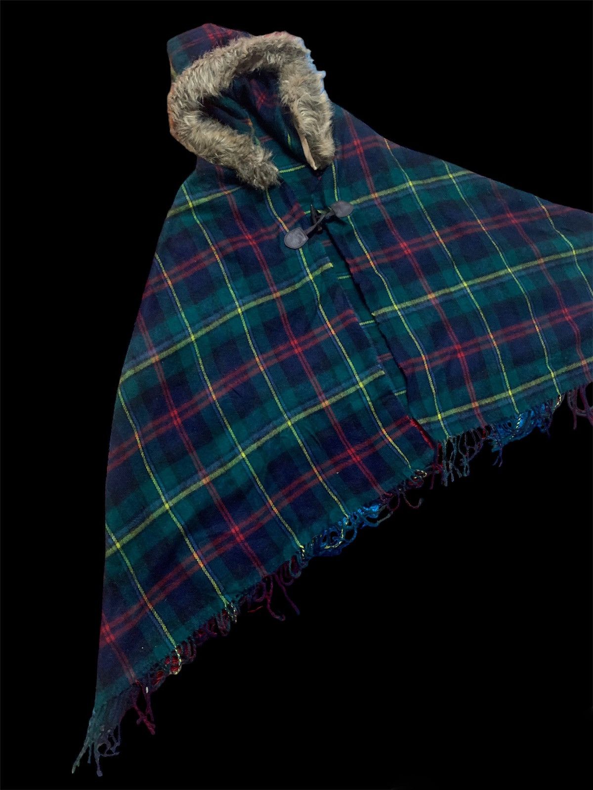 Japanese Brand PONCHO HOODIE Size ONE SIZE - 4 Thumbnail