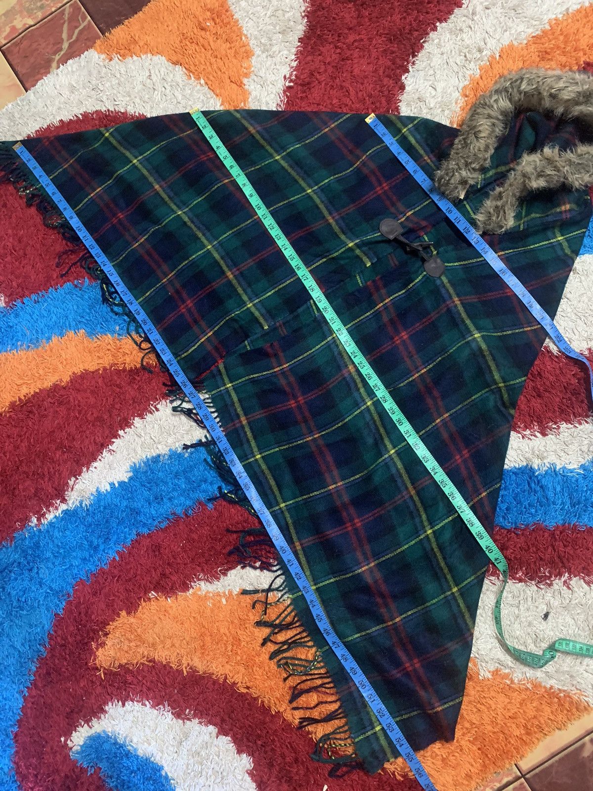 Japanese Brand PONCHO HOODIE Size ONE SIZE - 9 Thumbnail