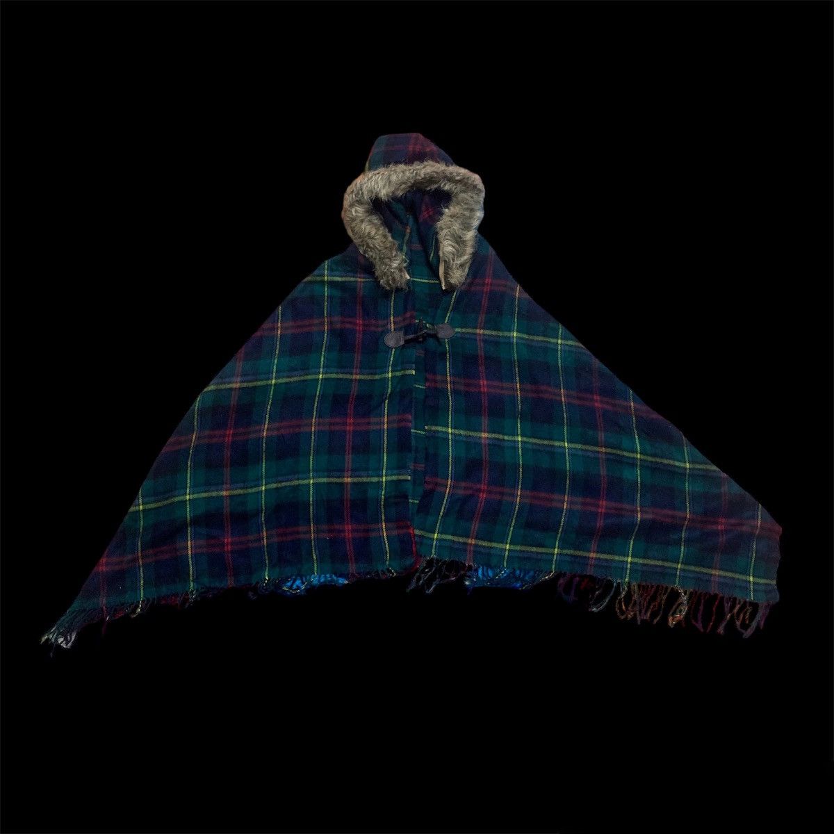 Japanese Brand PONCHO HOODIE Size ONE SIZE - 3 Thumbnail