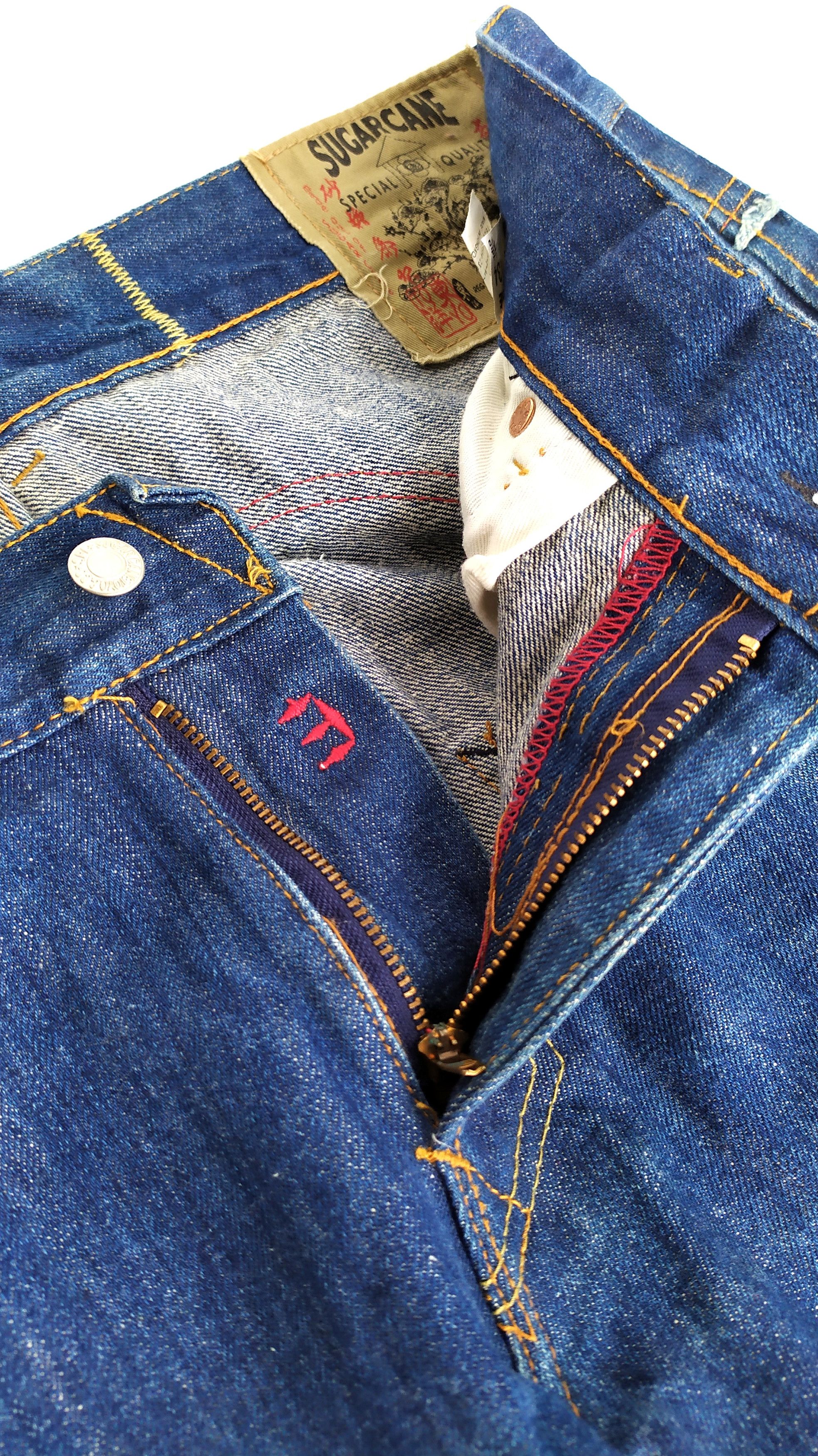 Toyo Enterprises Japanese brand Sugar Cane Toyo Enterprise jeans denim pants Size US 36 / EU 52 - 10 Thumbnail