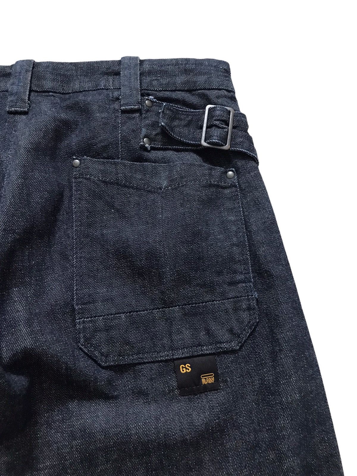 G-Star G-Star Raw Double Cinch Belt Cropped Denim Jeans Size US 32 / EU 48 - 3 Thumbnail