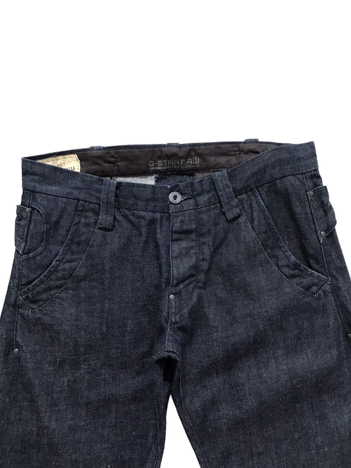 G-Star G-Star Raw Double Cinch Belt Cropped Denim Jeans Size US 32 / EU 48 - 8 Thumbnail