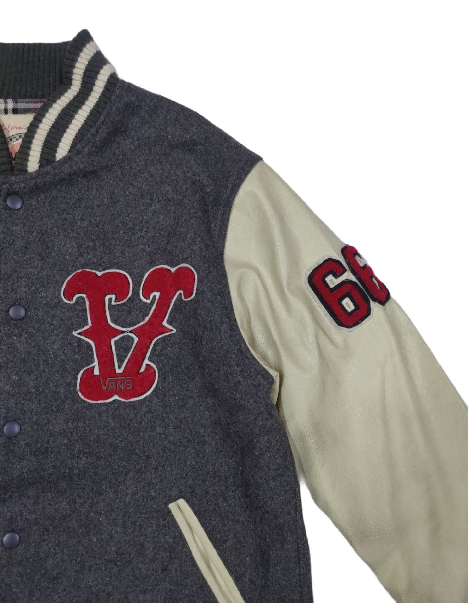 Vans Vans Wool Leather Varsity Jacket Embroidered Logo Size US M / EU 48-50 / 2 - 5 Thumbnail