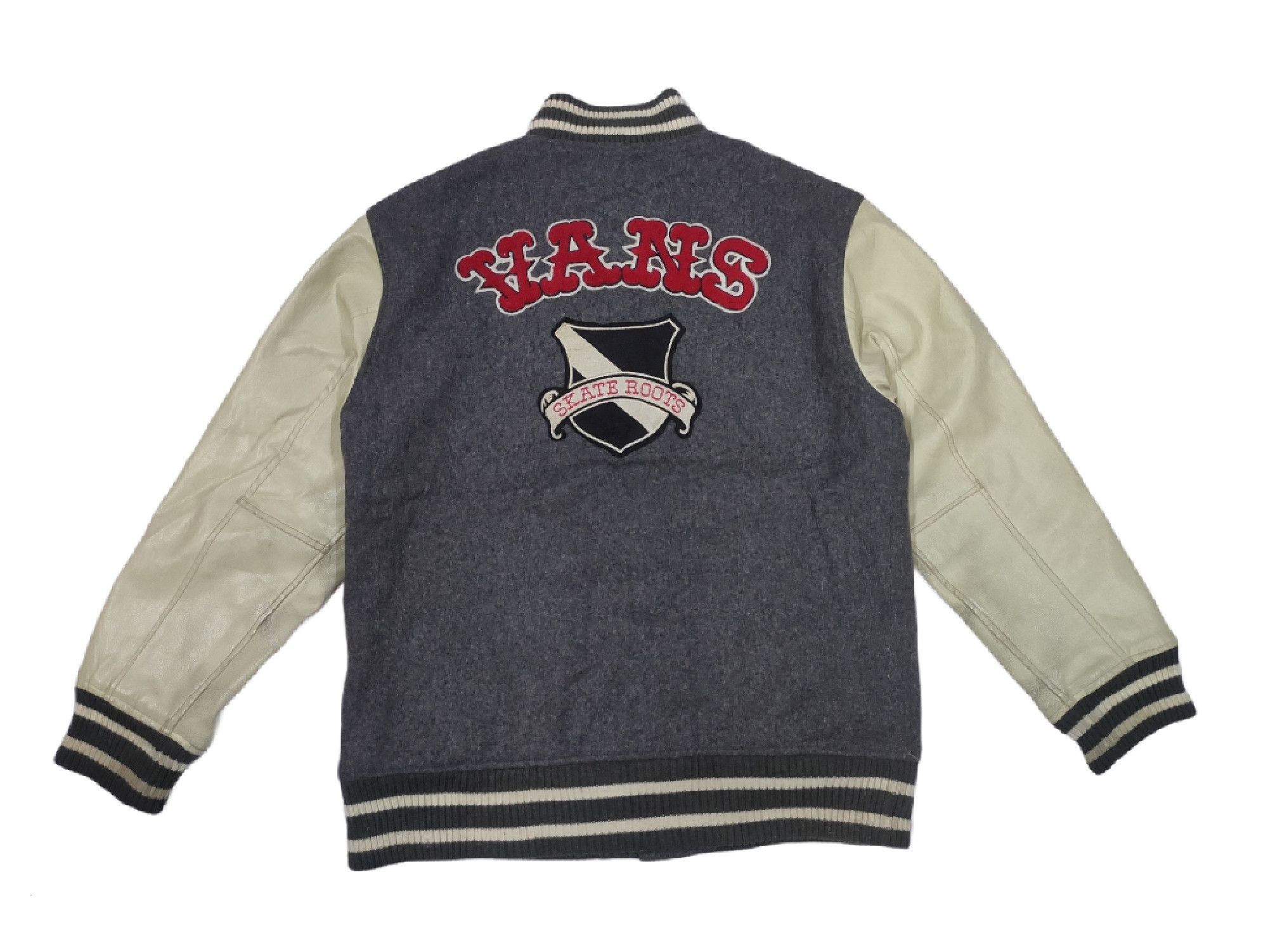Vans Vans Wool Leather Varsity Jacket Embroidered Logo Size US M / EU 48-50 / 2 - 2 Thumbnail