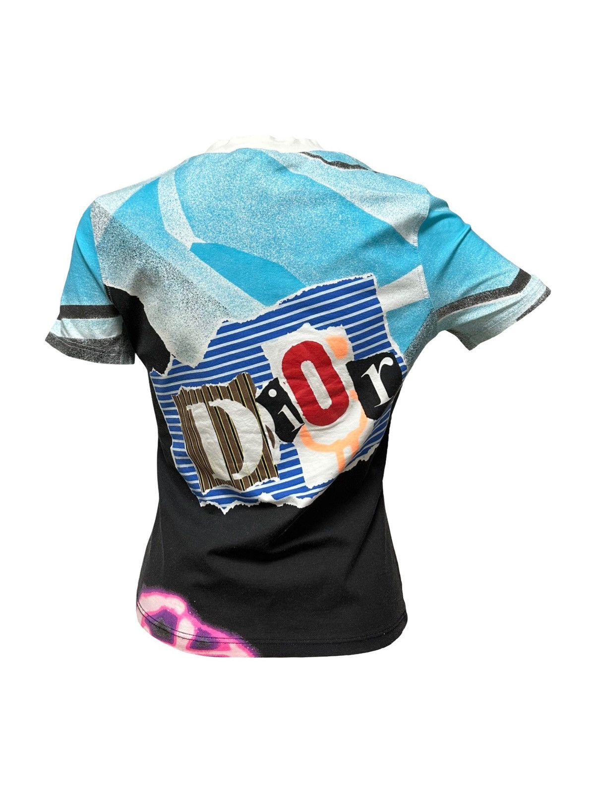 Dior CHRISTIAN DIOR Spring Summer 2003 Graffiti Print T-Shirt Size M / US 6-8 / IT 42-44 - 2 Thumbnail
