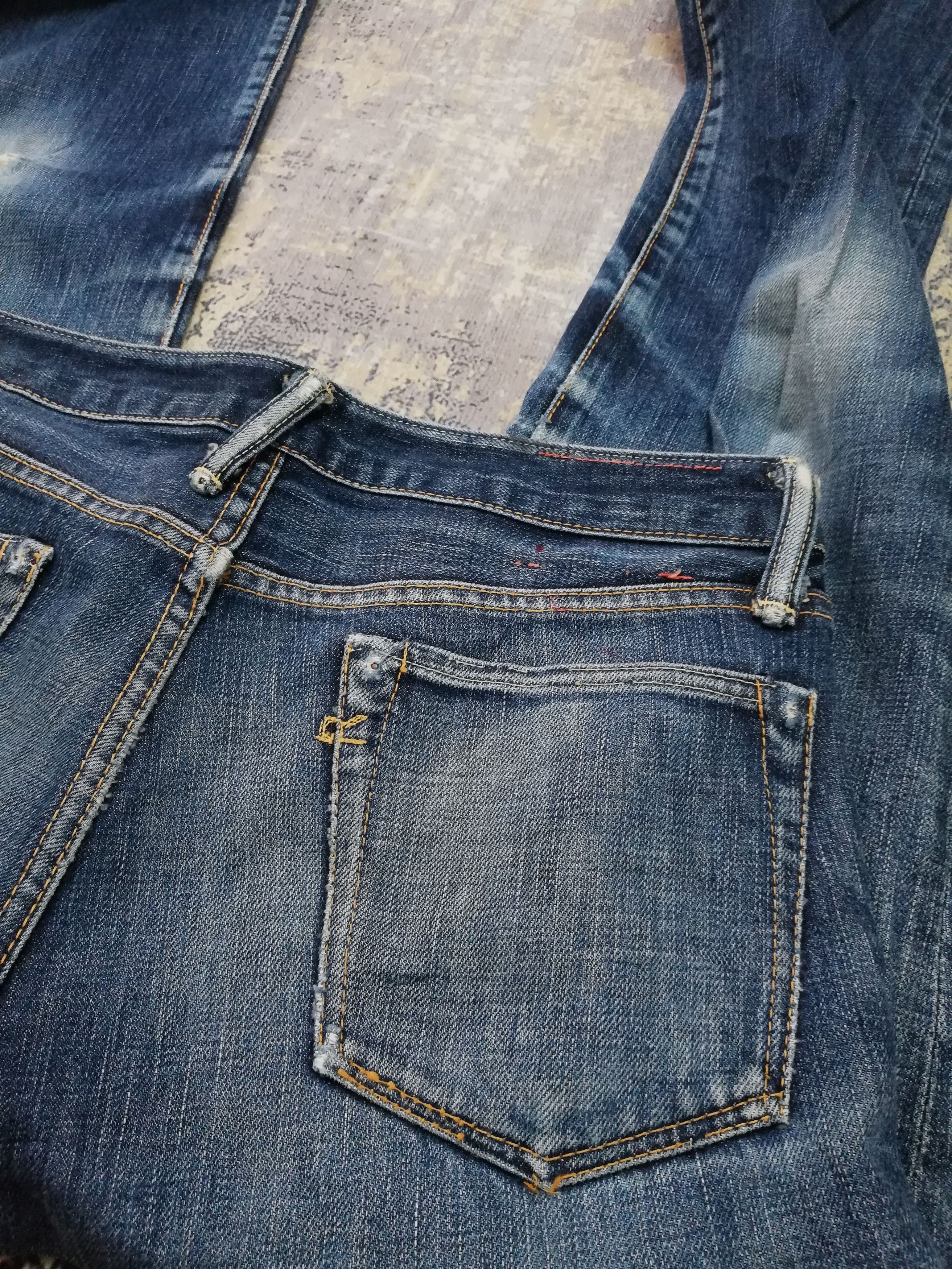 45rpm Vintage Japanese Brand 45 rpm Indigo Distressed Denim W29x30 Size US 29 - 7 Thumbnail