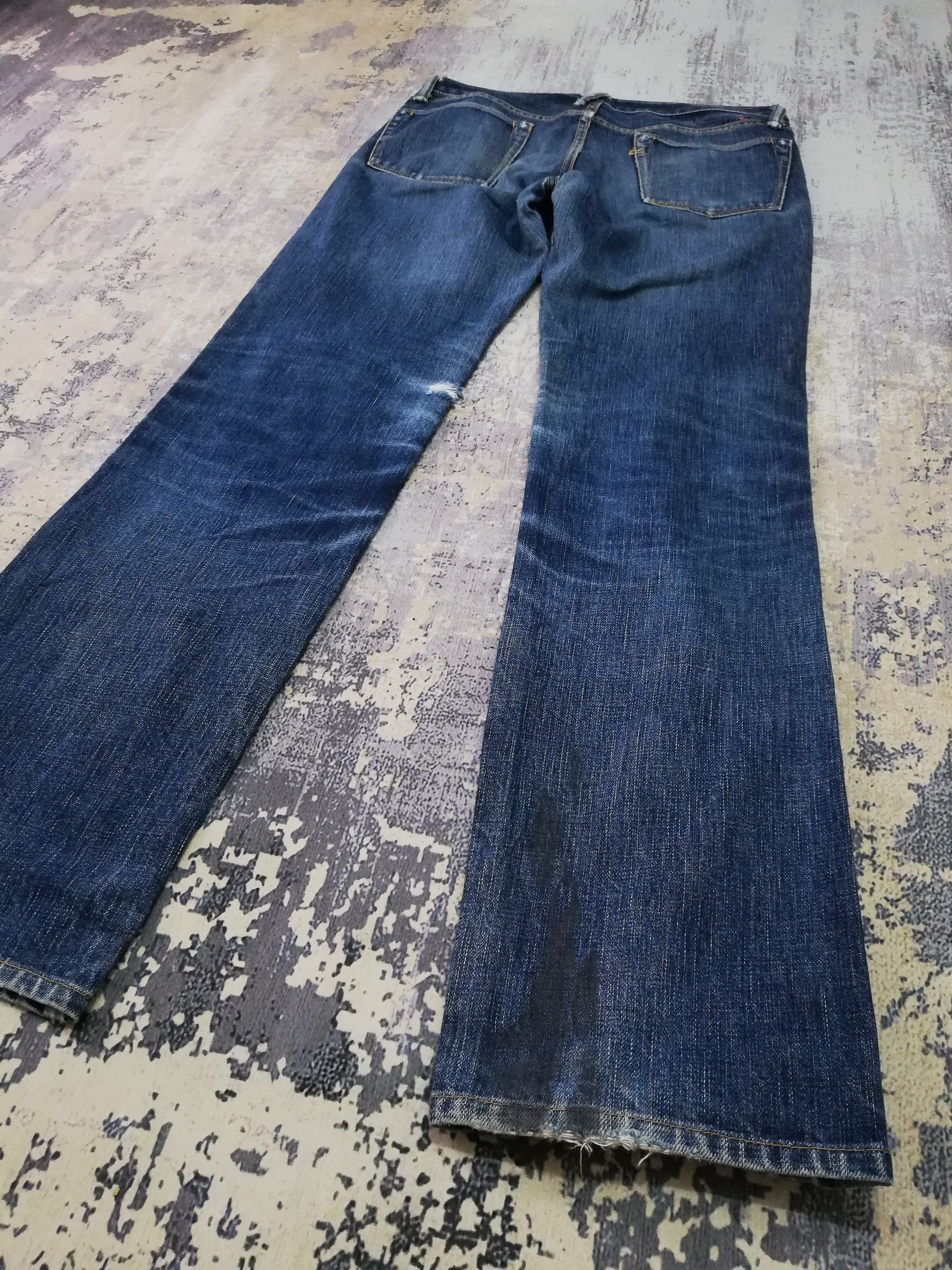 45rpm Vintage Japanese Brand 45 rpm Indigo Distressed Denim W29x30 Size US 29 - 4 Thumbnail