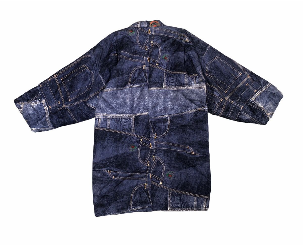 Designer × Japanese Brand Japanese Winter Kimono Jeans Patchwork Full Print Kimono Size US M / EU 48-50 / 2 - 6 Thumbnail