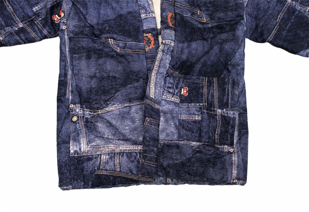 Designer × Japanese Brand Japanese Winter Kimono Jeans Patchwork Full Print Kimono Size US M / EU 48-50 / 2 - 5 Thumbnail