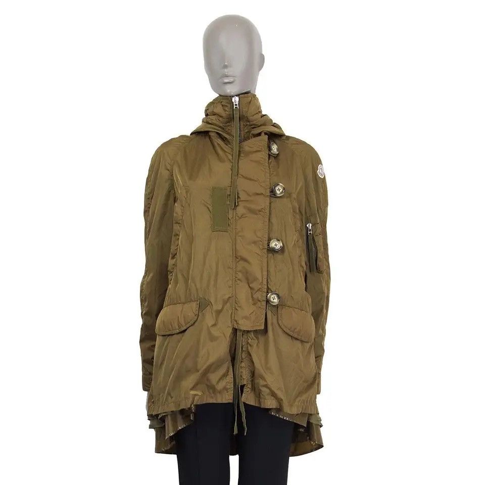 Moncler Moncler Pistache Giubbotto High-Collar Parka With Hooded Size S / US 4 / IT 40 - 2 Thumbnail